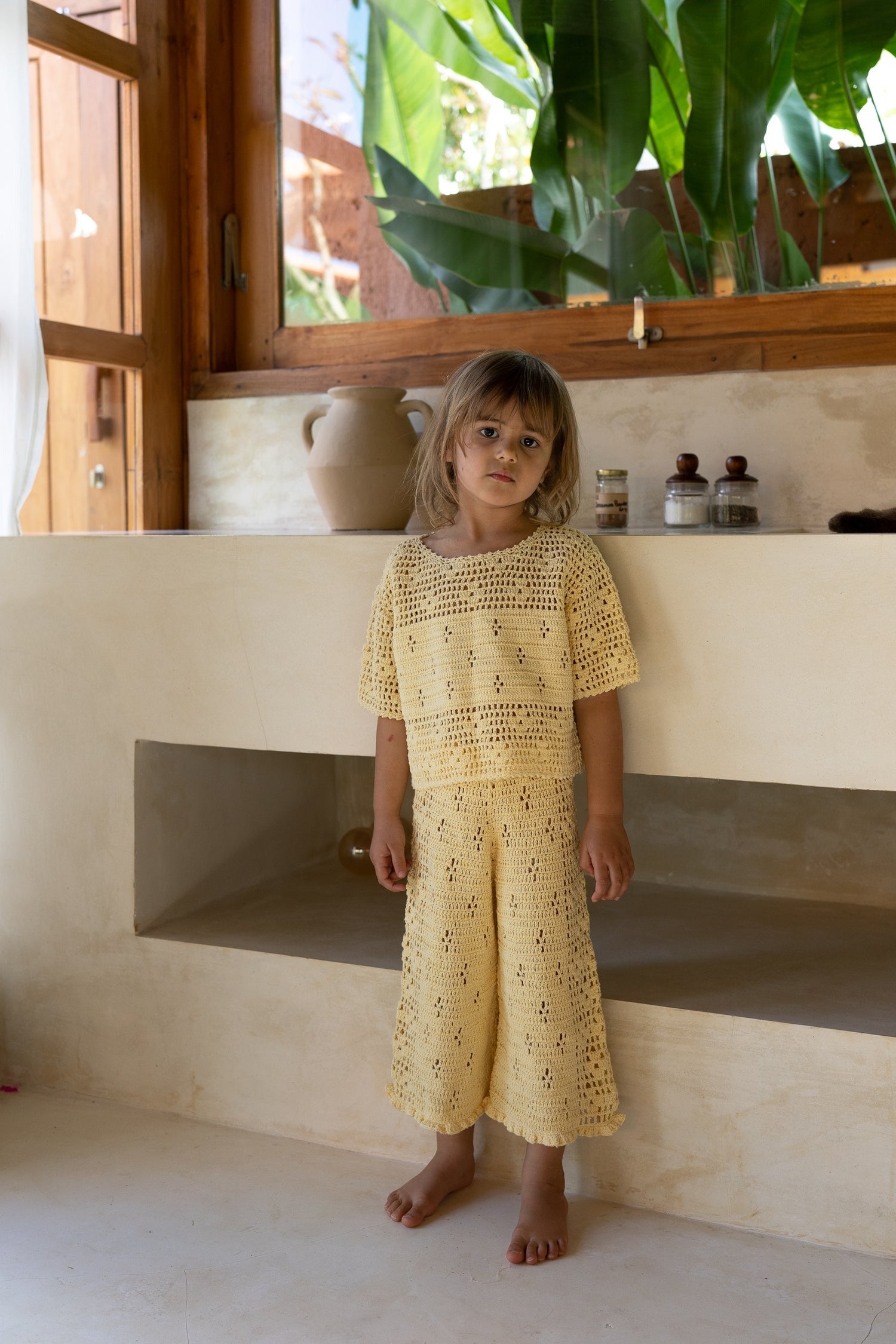 Filet Crochet Pants // Butter
