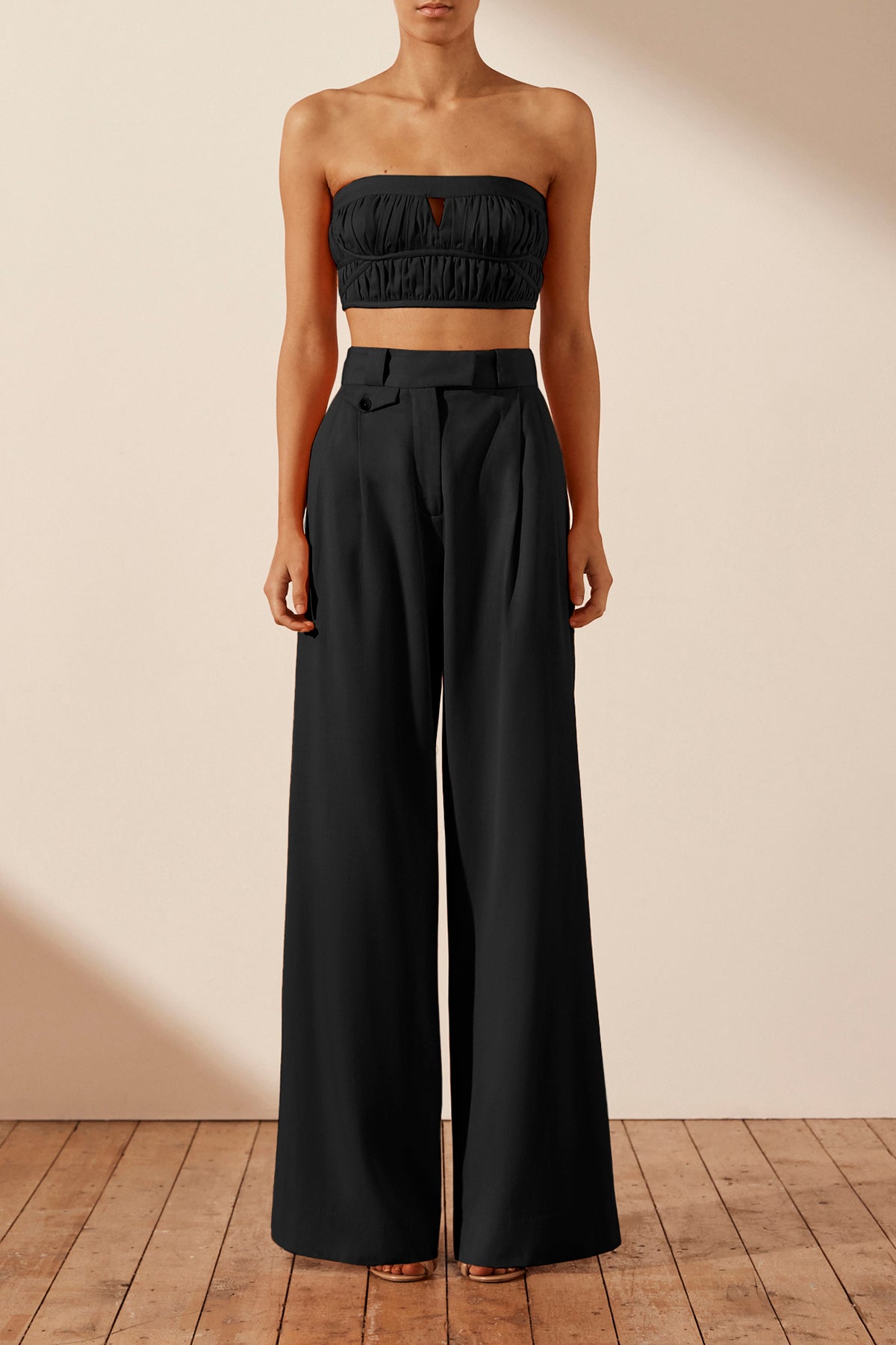 Sara Strapless Bustier // Black