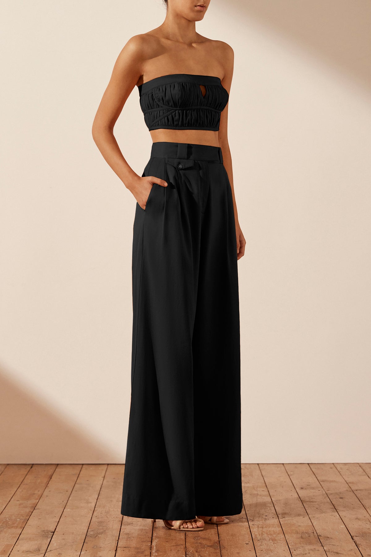 Sara Strapless Bustier // Black