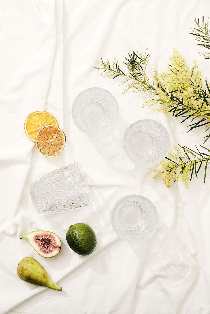 Tumbler Glass Set of 4 // Clear