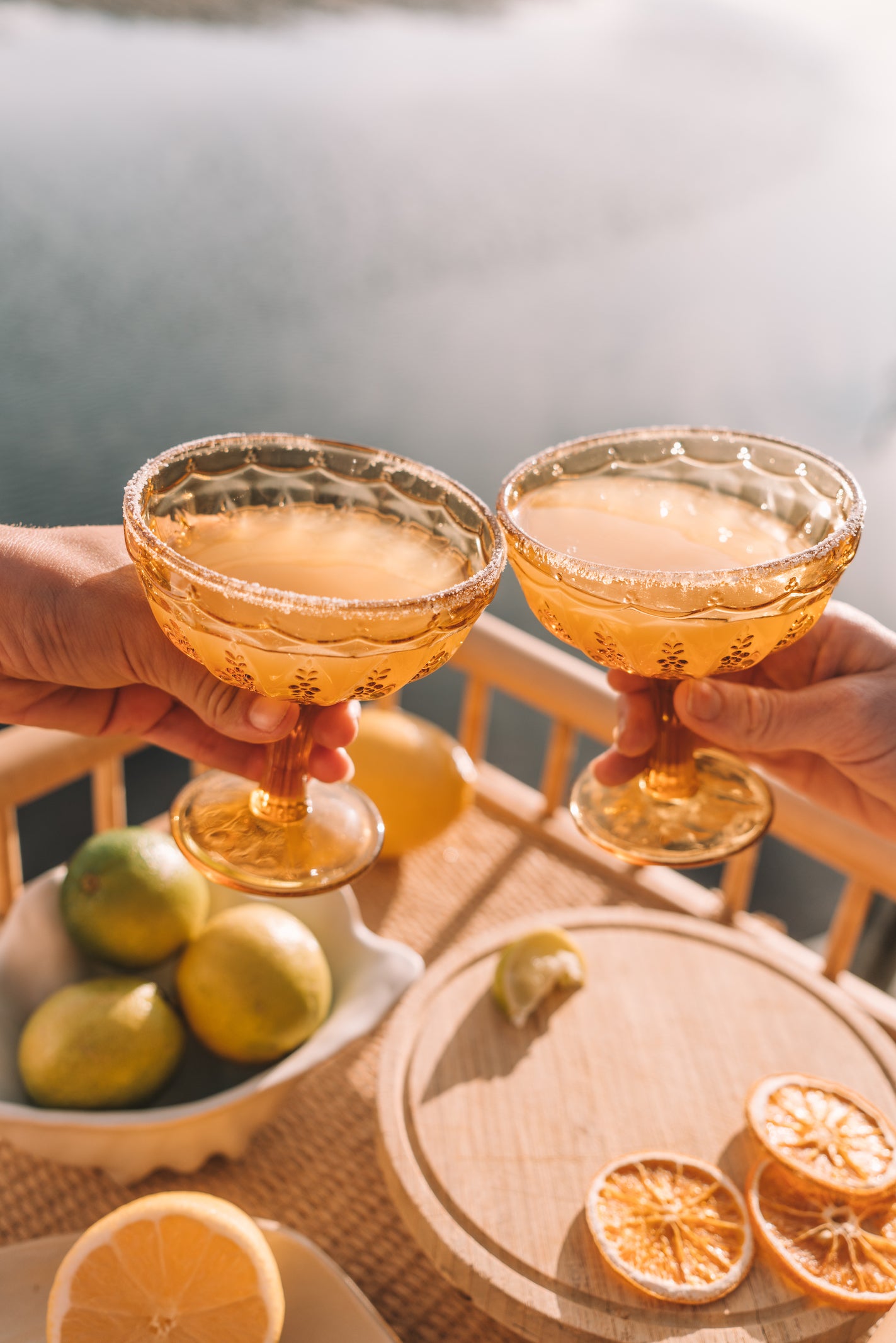 Margarita Glass Set of 2 // Amber