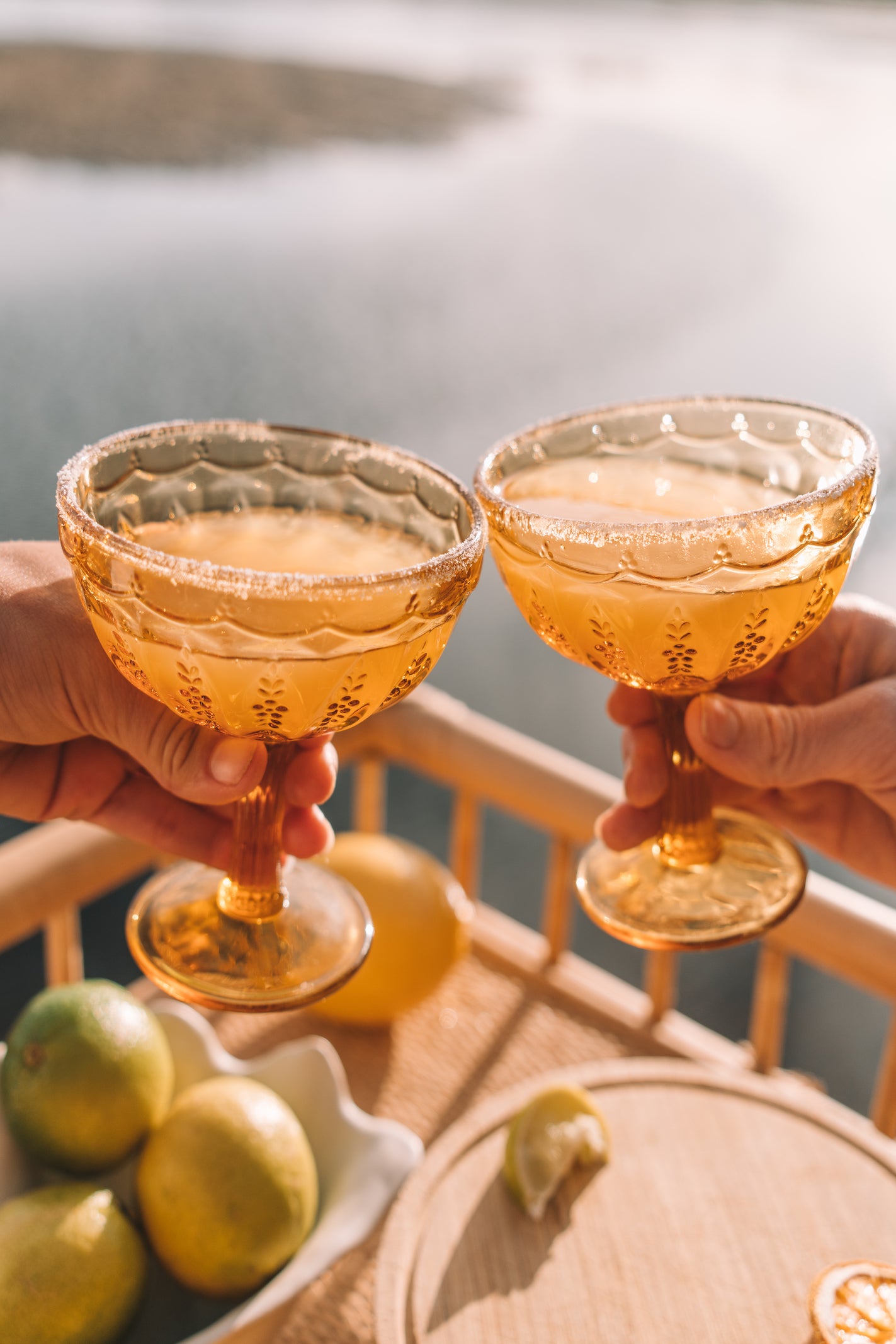 Margarita Glass Set of 2 // Amber