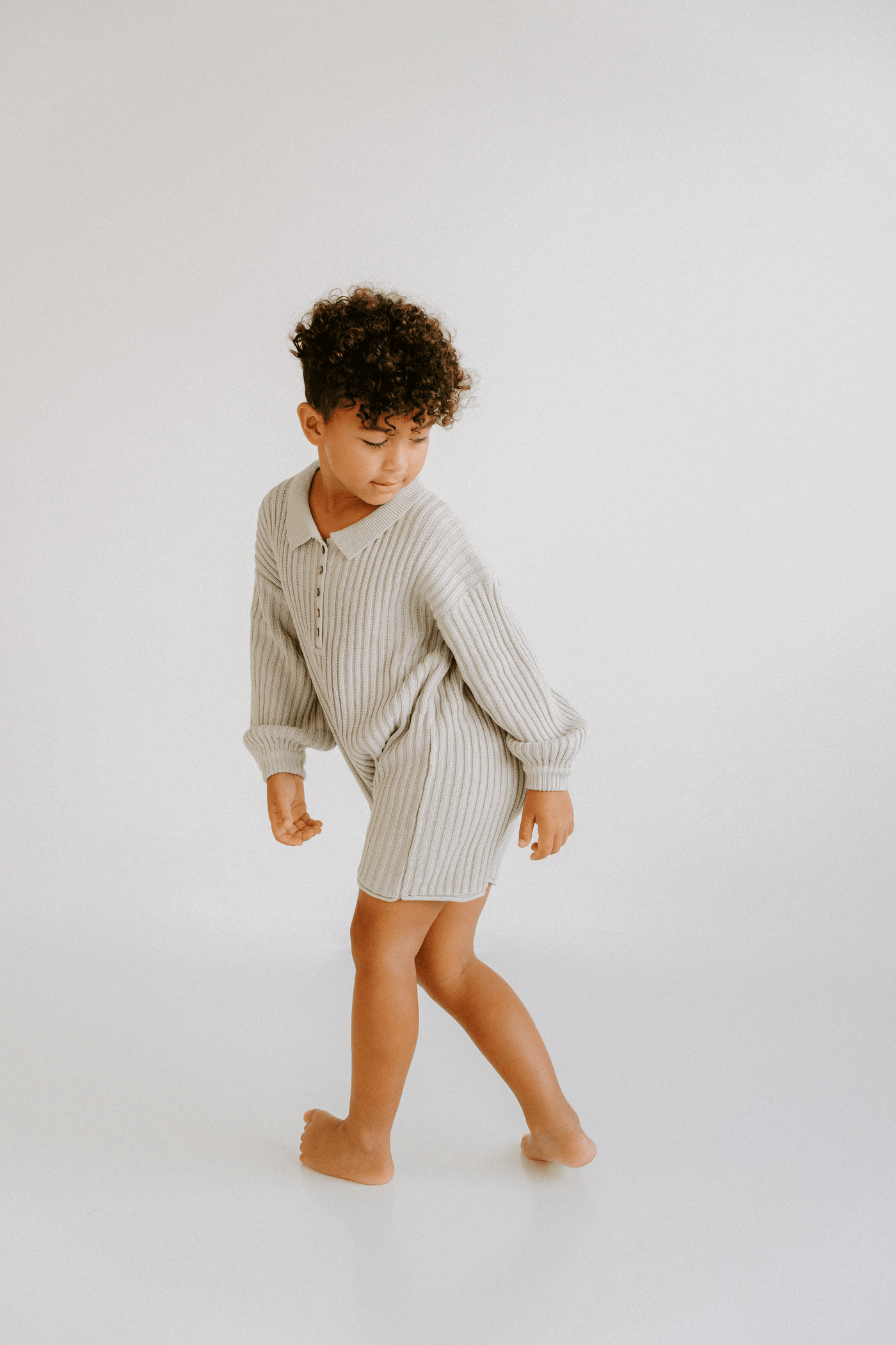 Essential Knit Romper // Powder Blue
