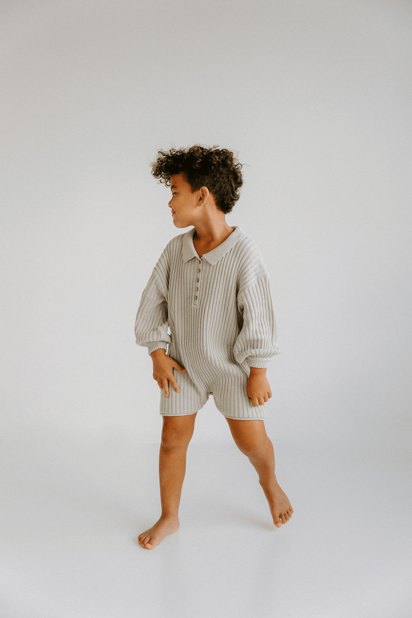 Essential Knit Romper // Powder Blue