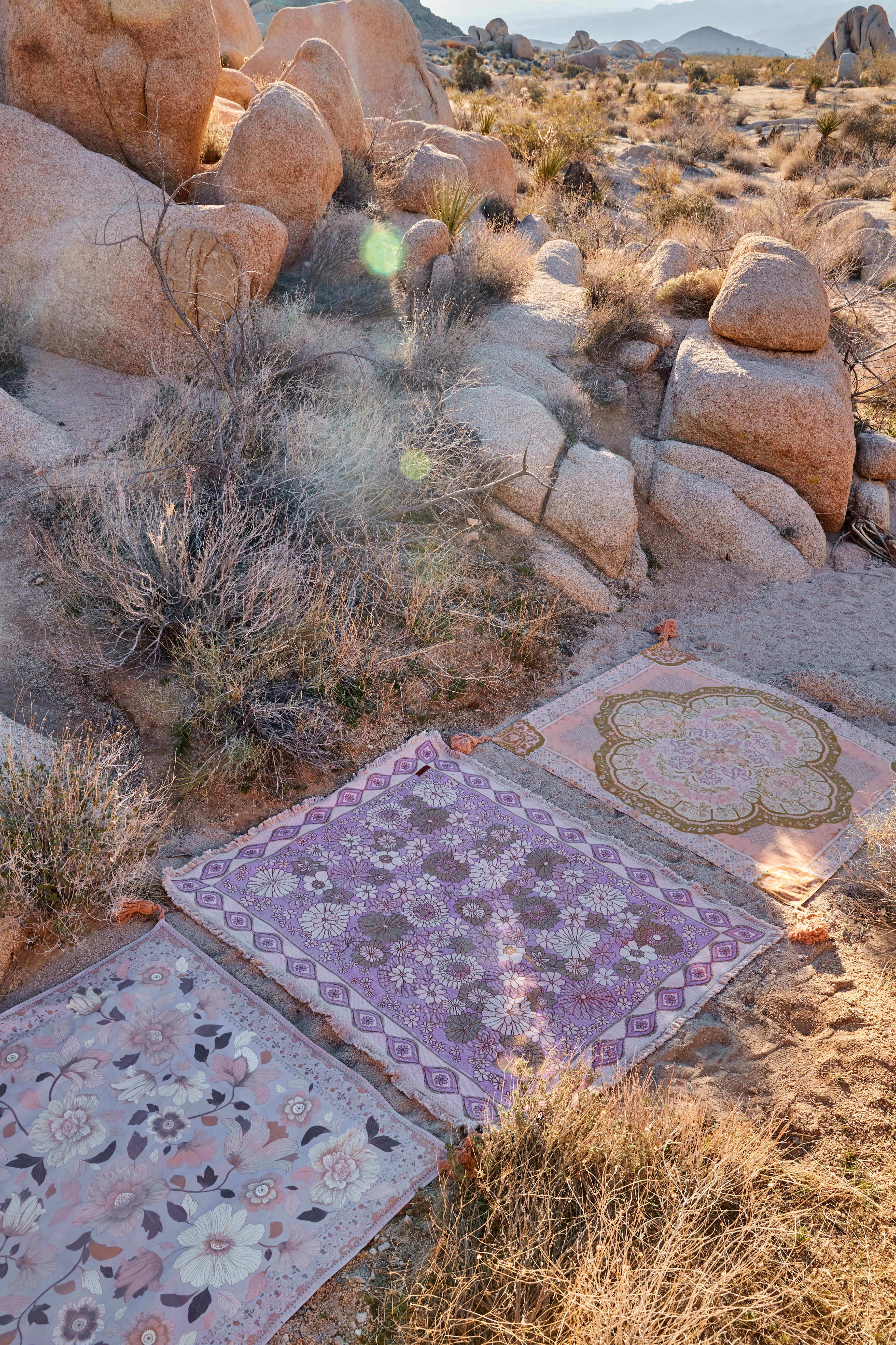 Wandering Woven Throw // Blush