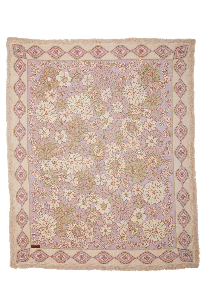 Wandering Woven Throw // Blush