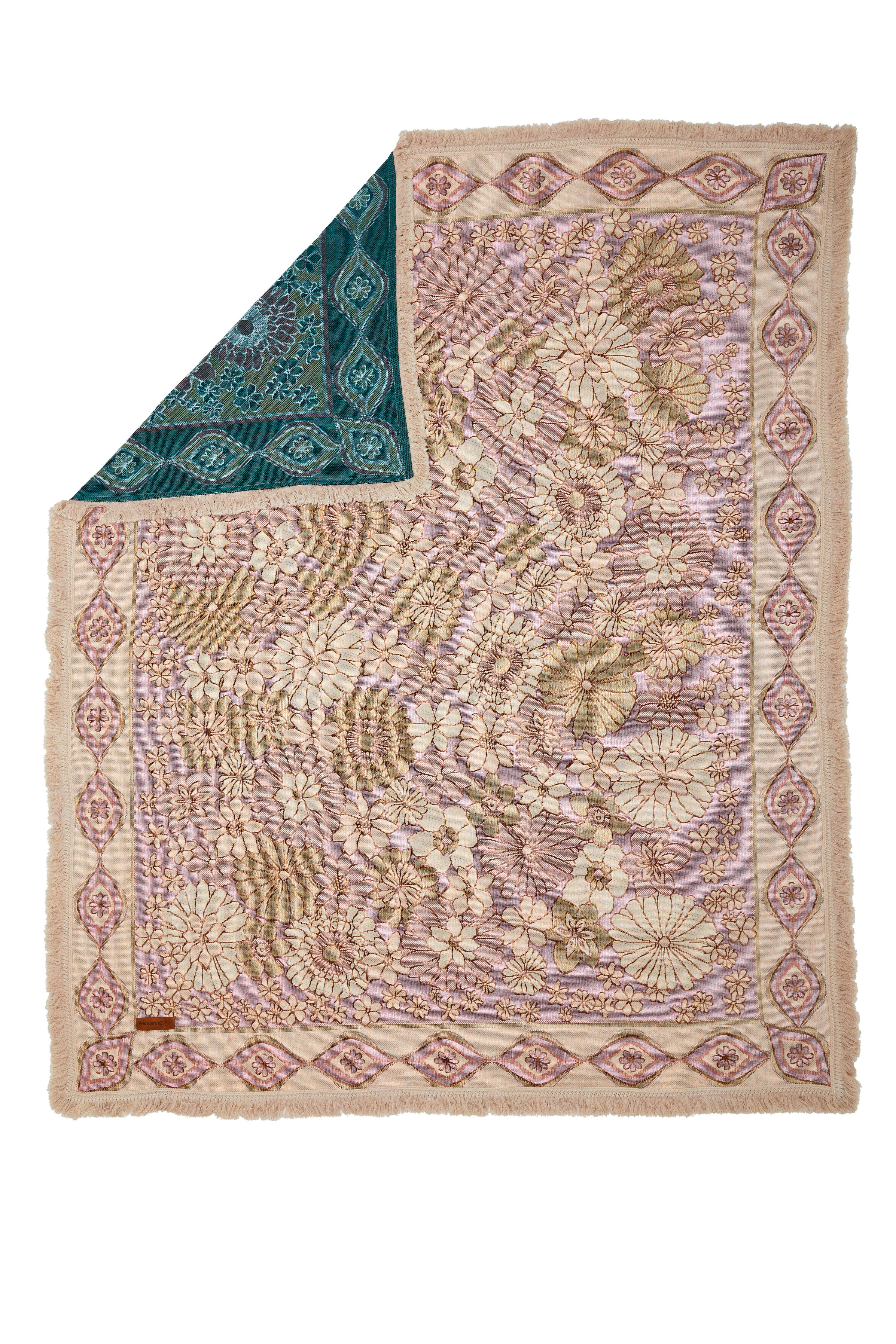 Wandering Woven Throw // Blush