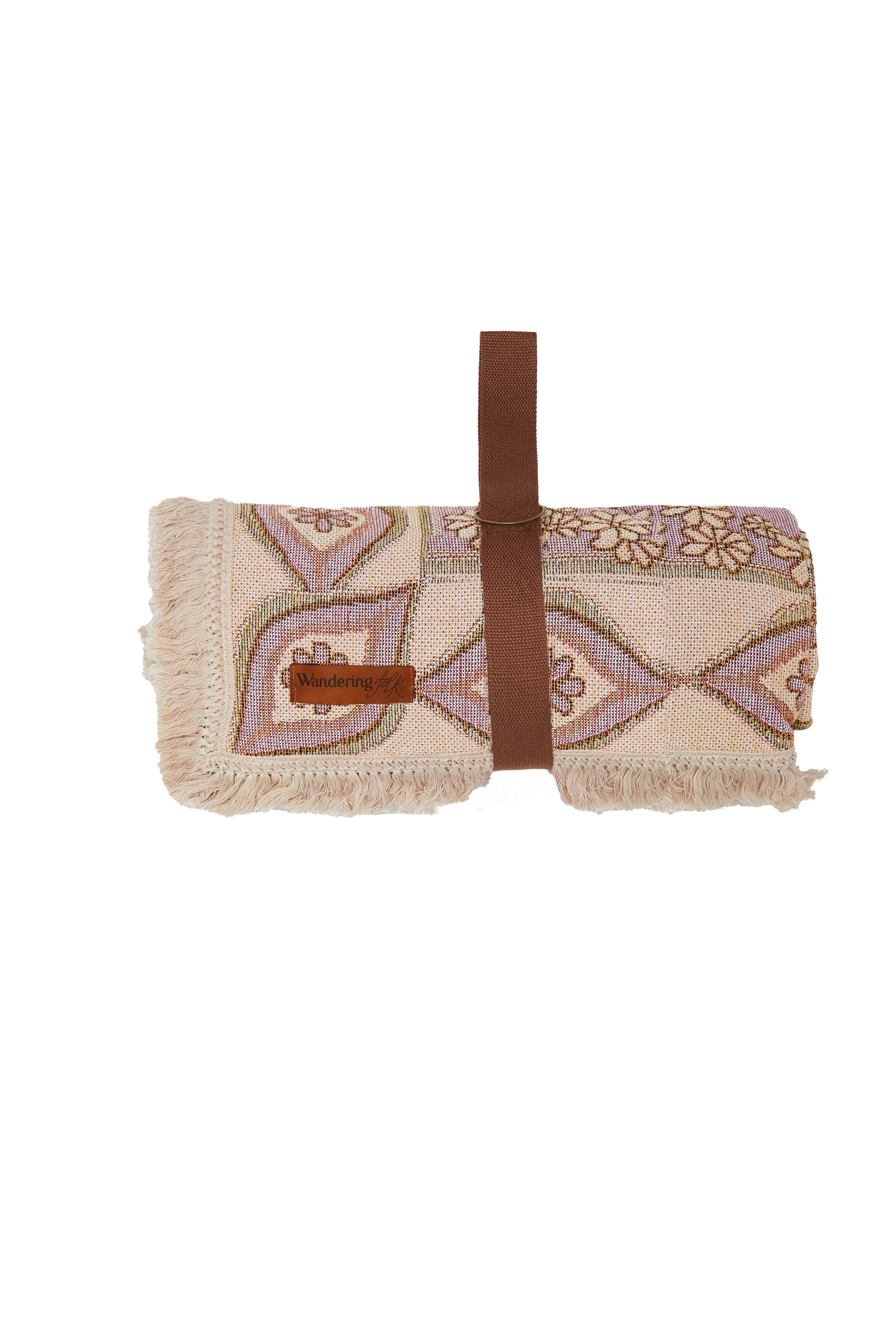 Wandering Woven Throw // Blush