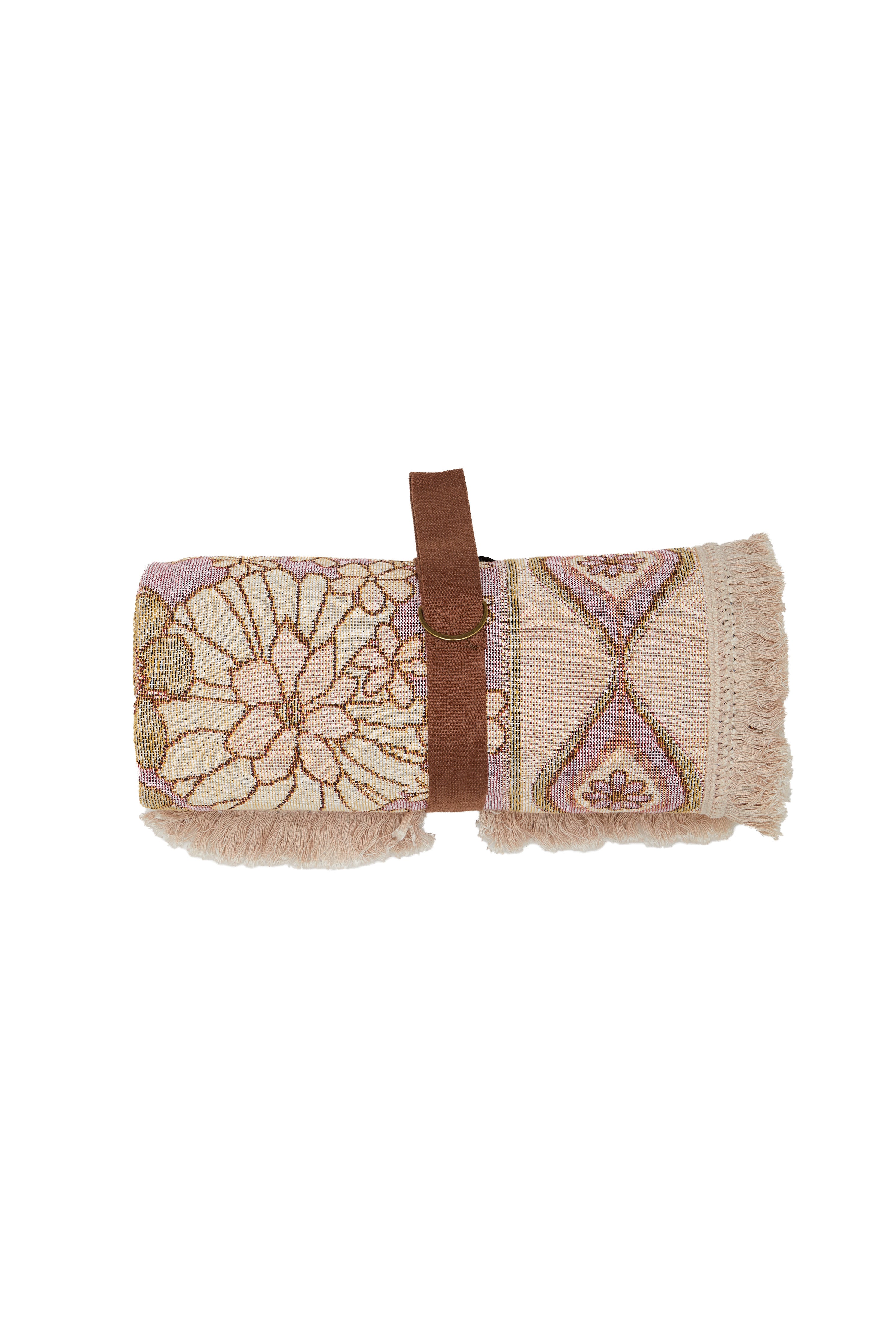 Wandering Woven Throw // Blush