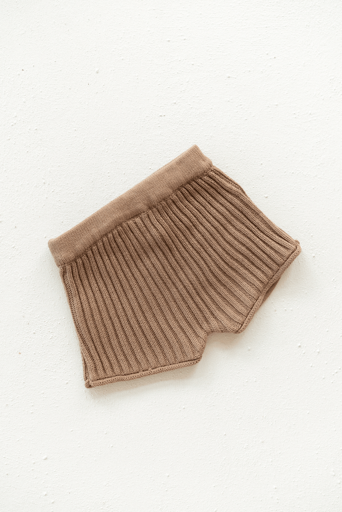 Essential Knit Shorts // Chocolate