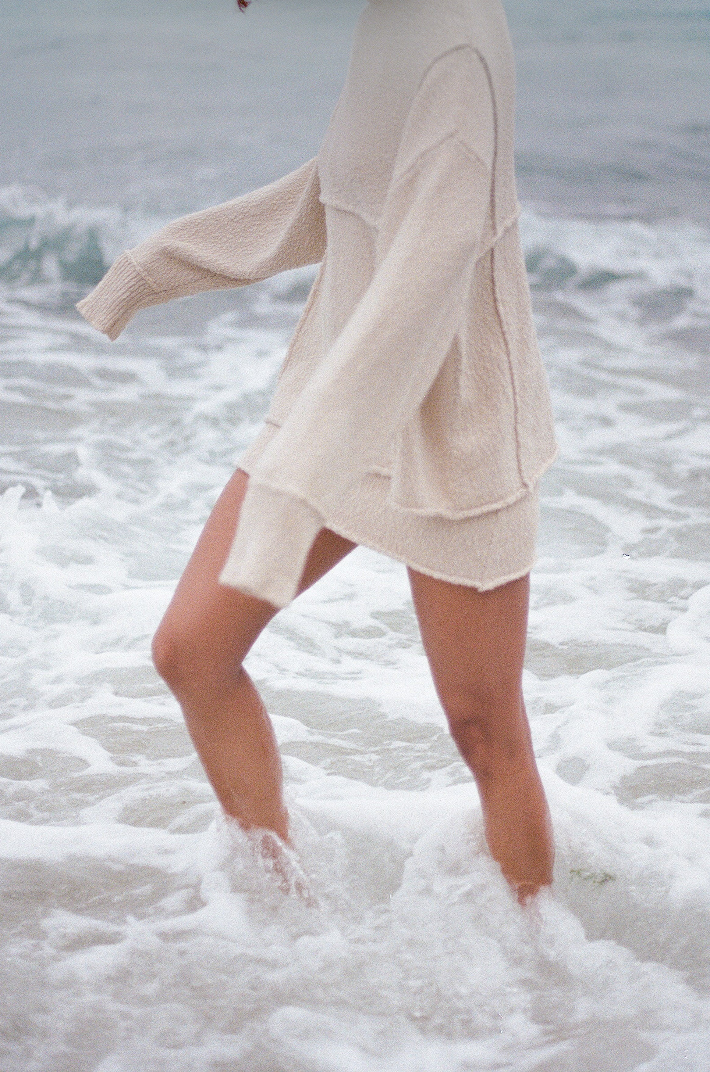 Boucle Knit Jumper // Coconut