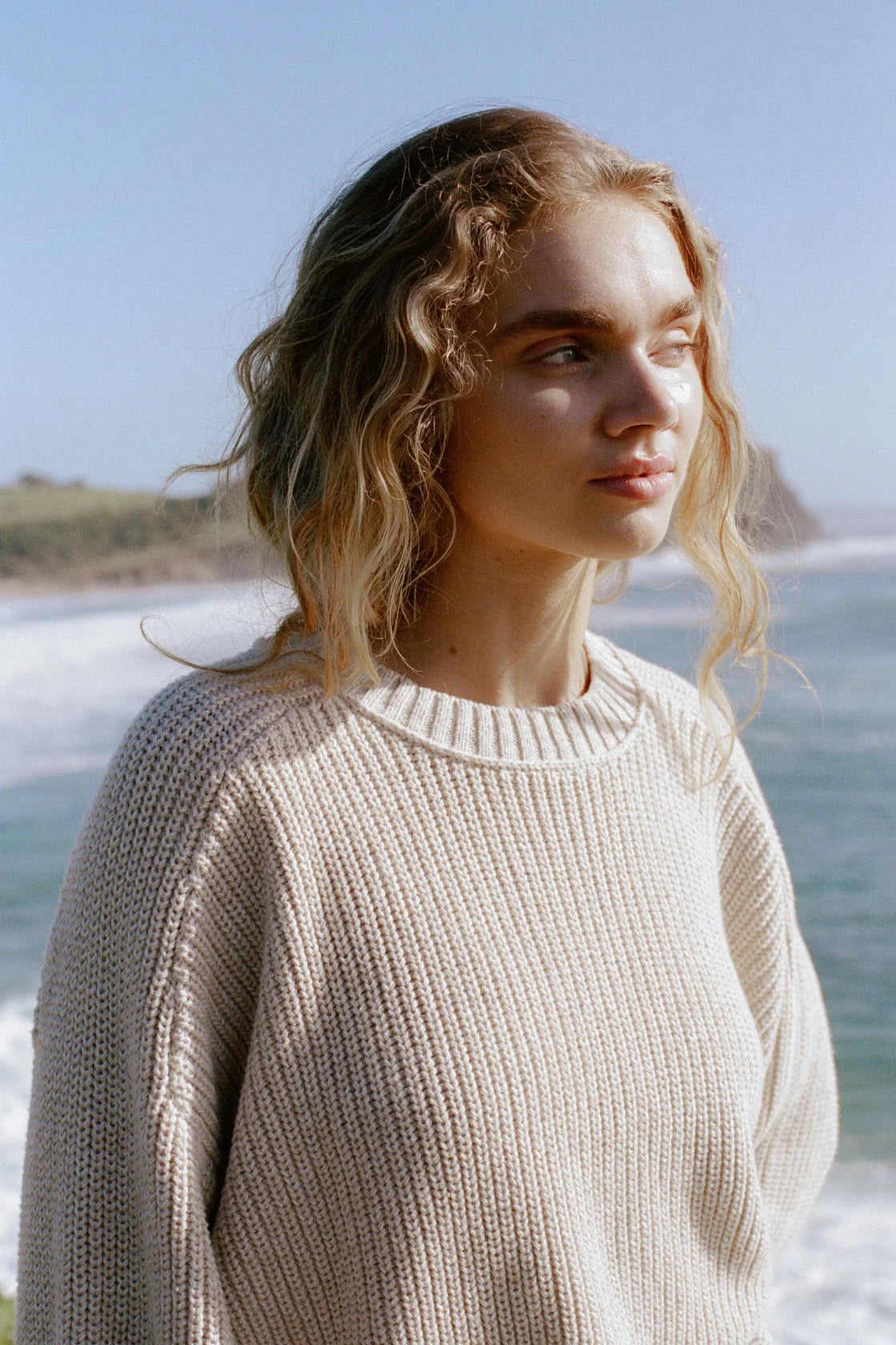 Solene Sweater // Cream &amp; Sand