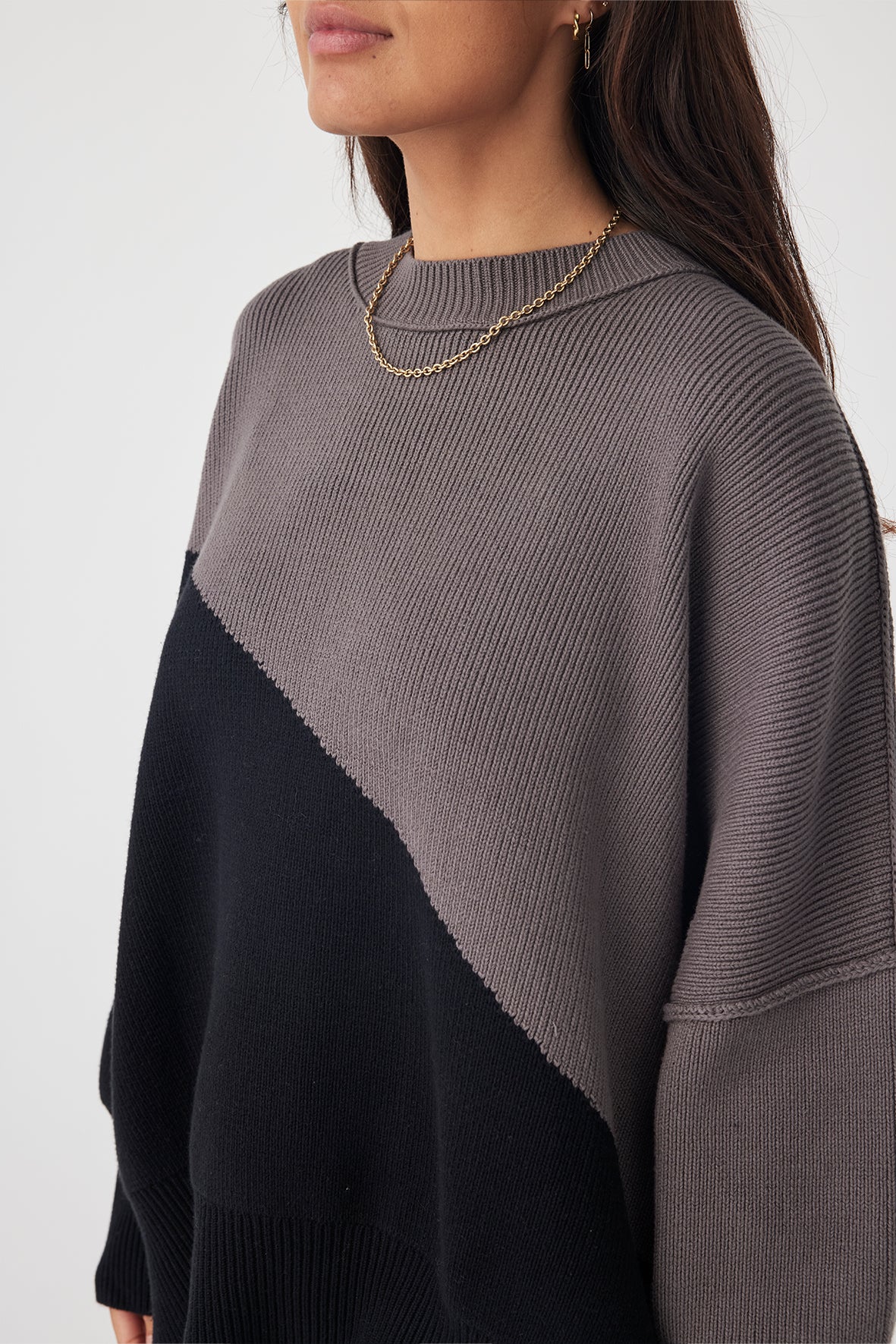 Neo Sweater // Black &amp; Grey