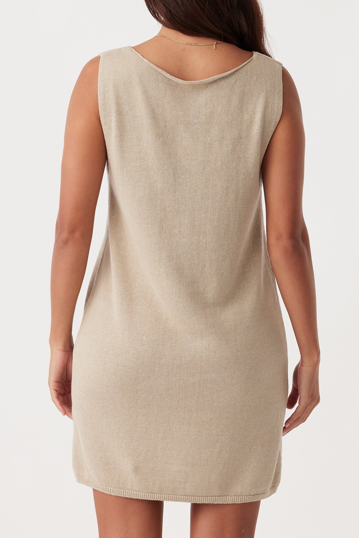 Poppy Mini Dress // Taupe