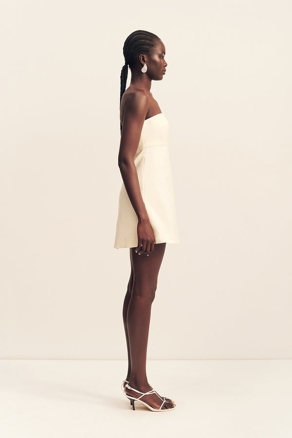 Lani Strapless Mini Dress // Rice