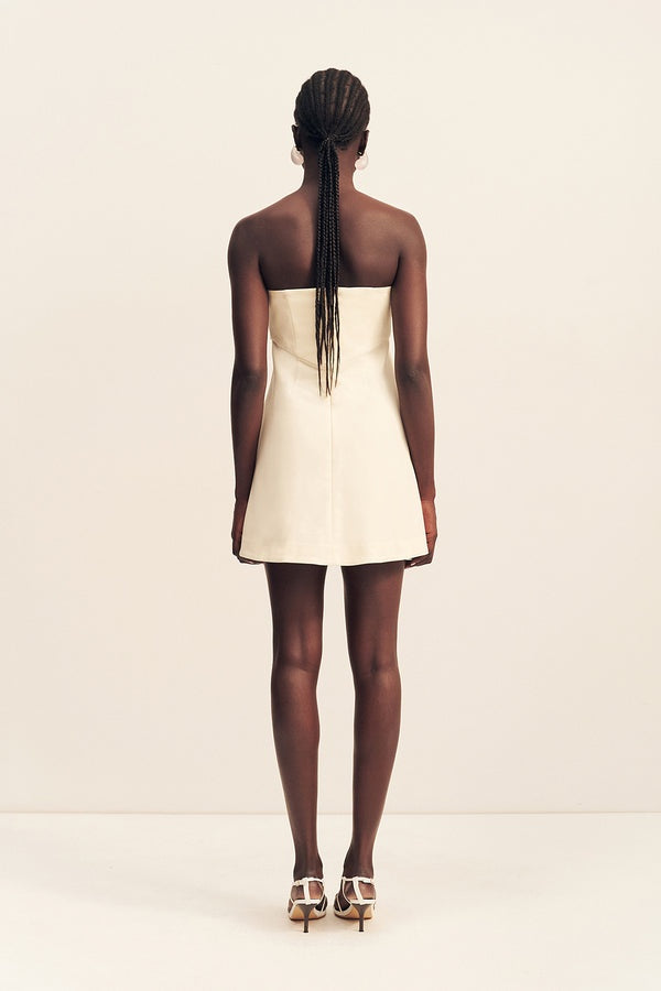 Lani Strapless Mini Dress // Rice