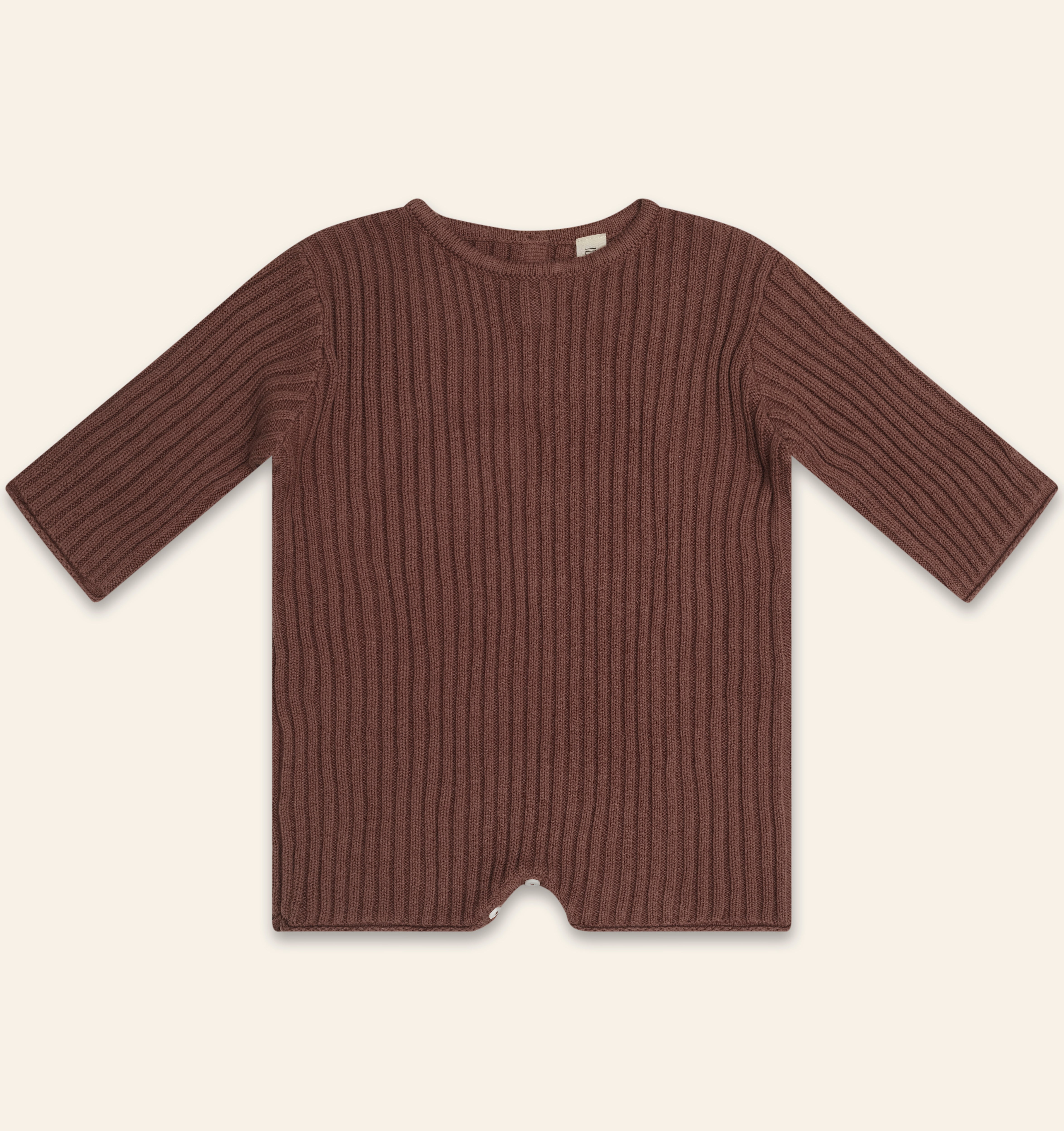 Essential Knit Romper // Cocoa