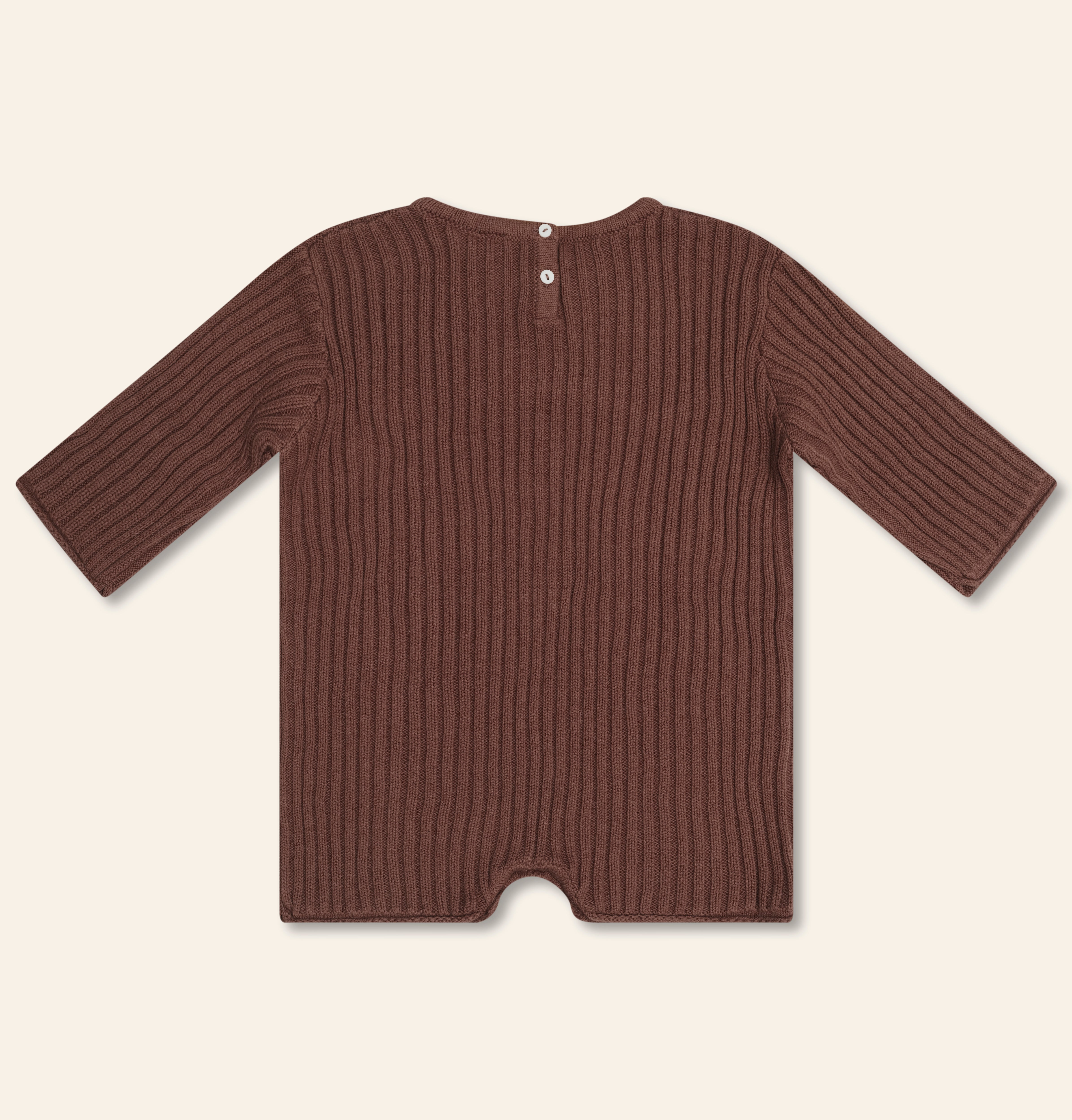 Essential Knit Romper // Cocoa