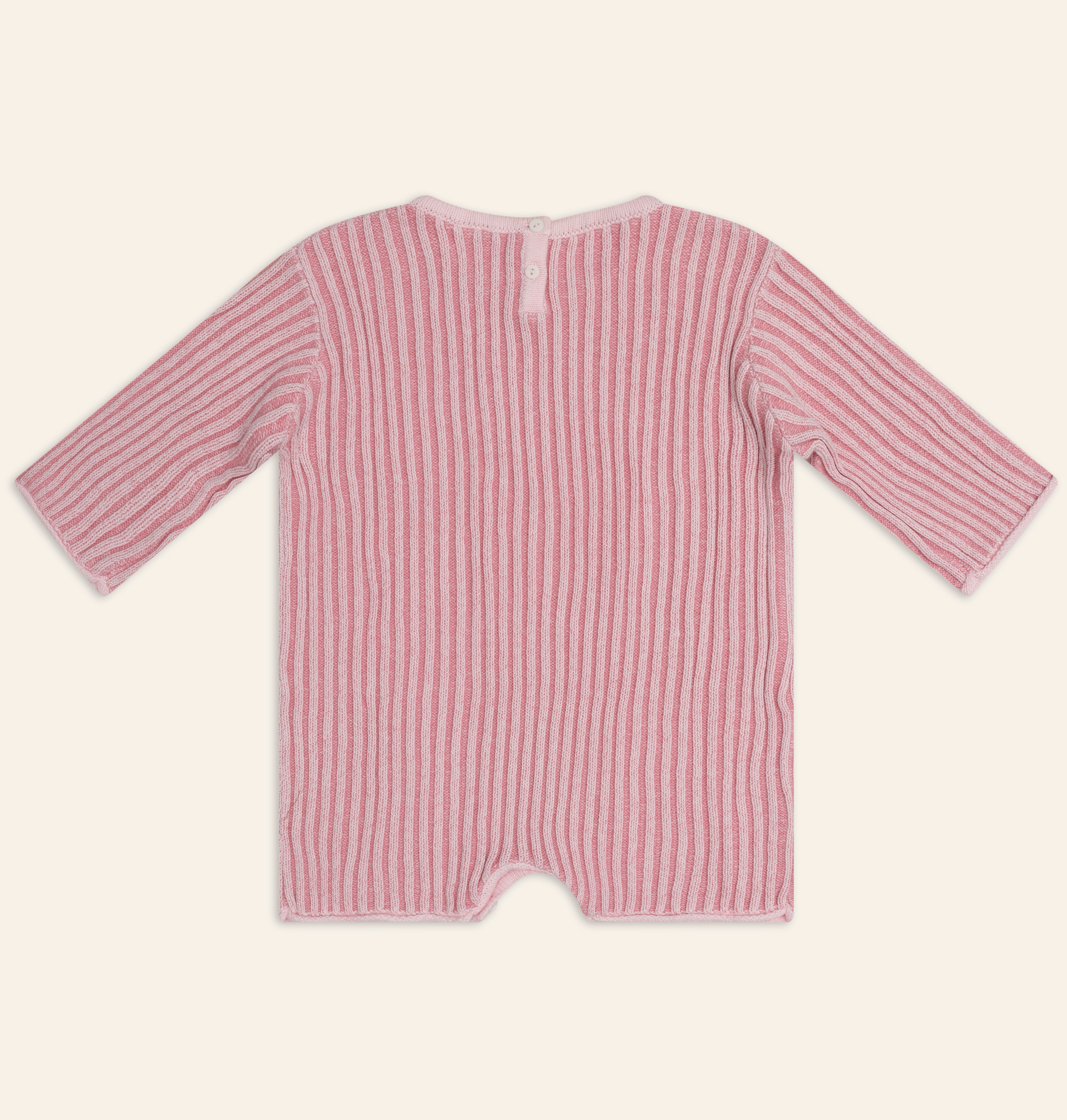 Essential Knit Romper // Strawberry Stripe