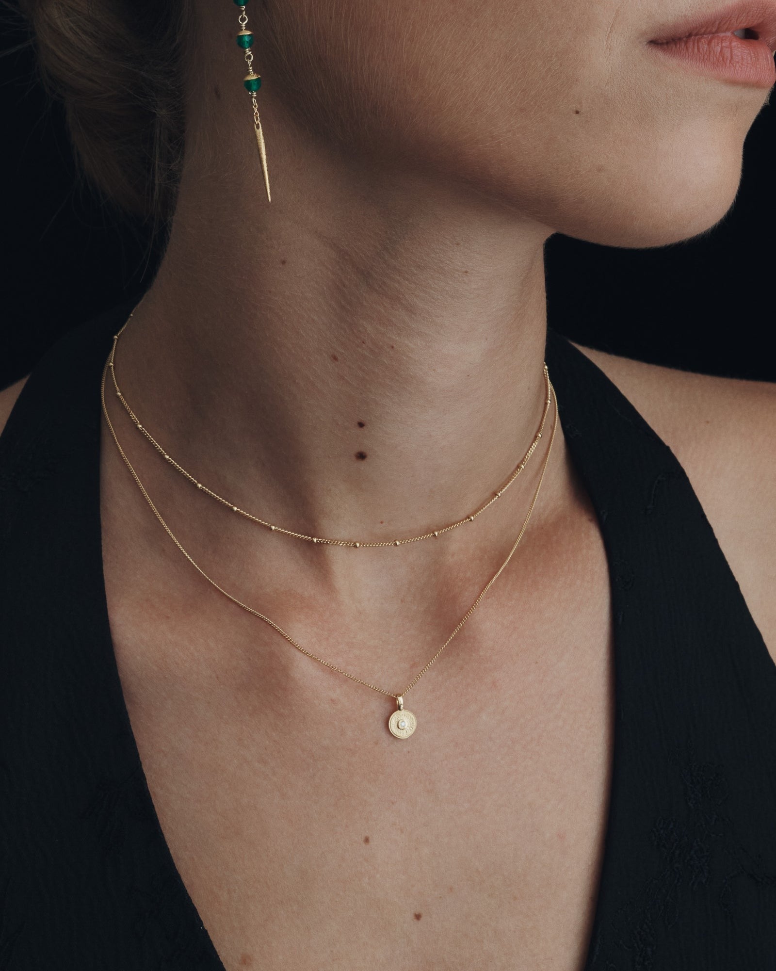 Fine Choker Chain Necklace // Gold Vermeil