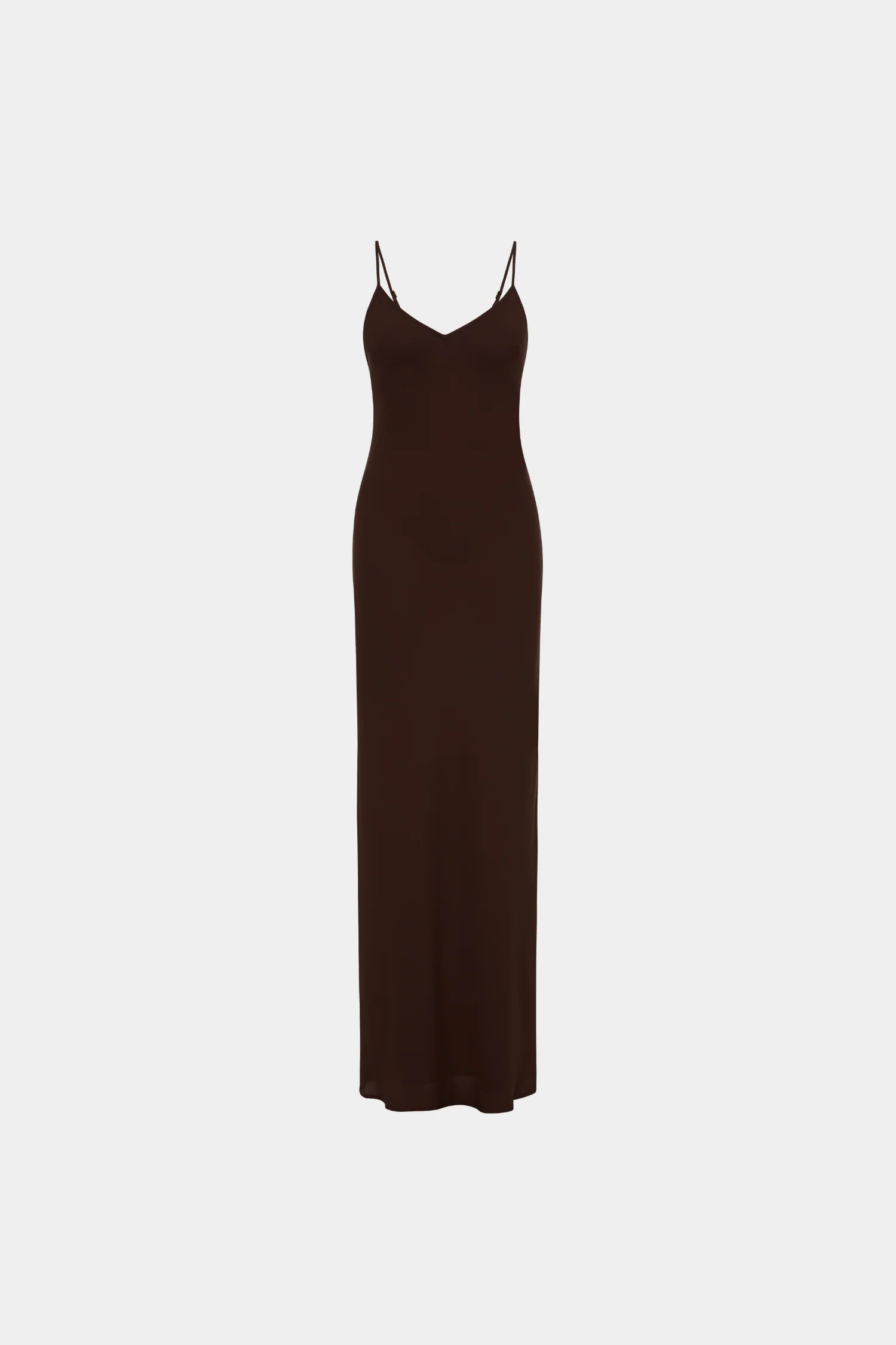 Georgette Maxi Dress // Chocolate