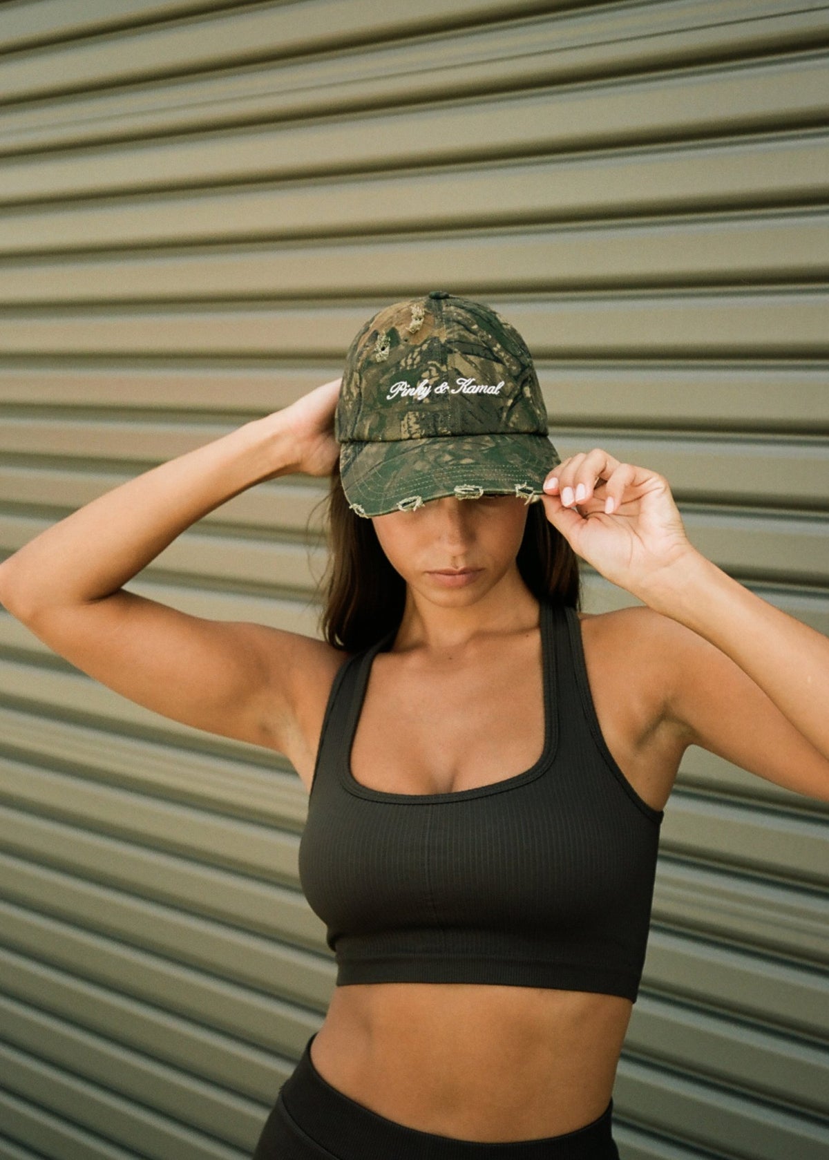 Pinky &amp; Kamal Signature Cap // Distressed Camo