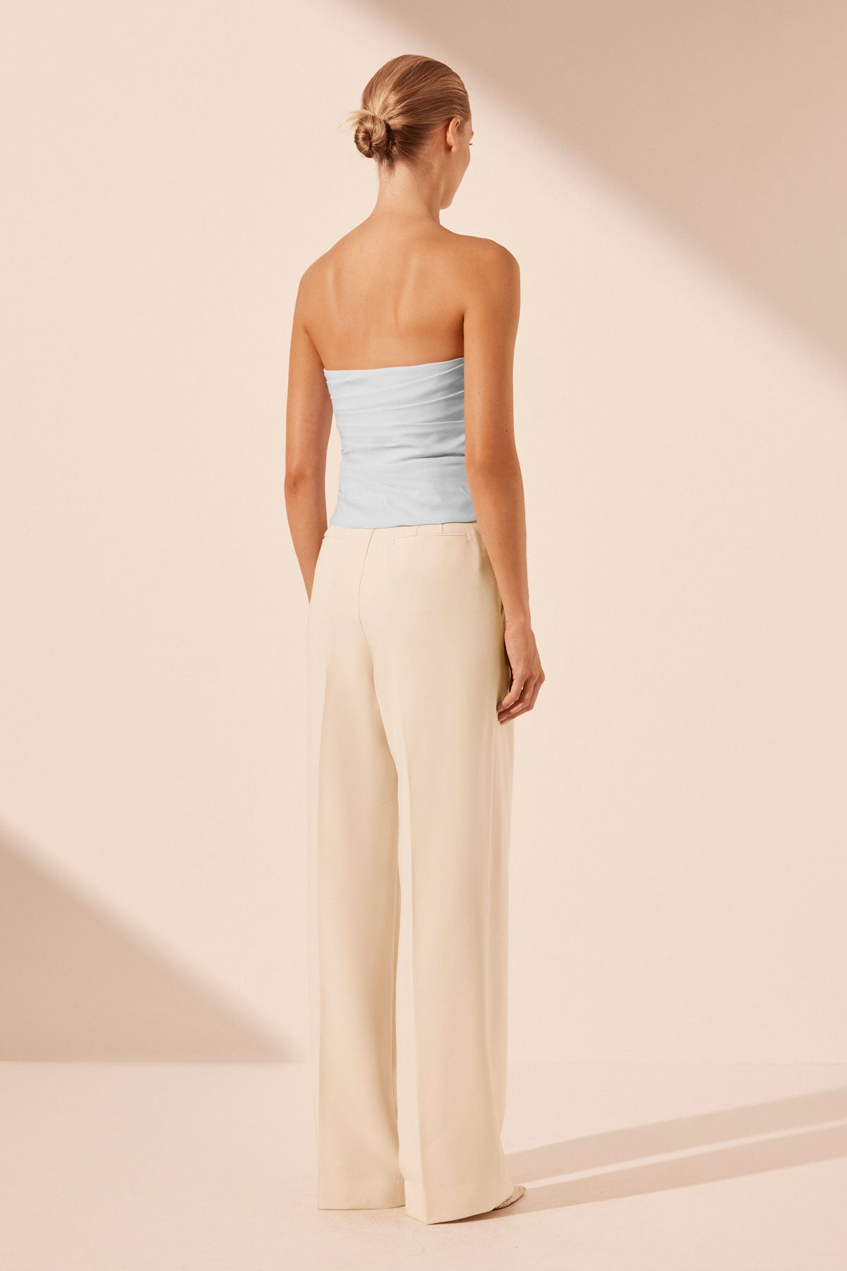 Lani Strapless Draped Bodice // Sky