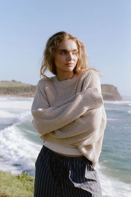 Solene Sweater // Cream &amp; Sand