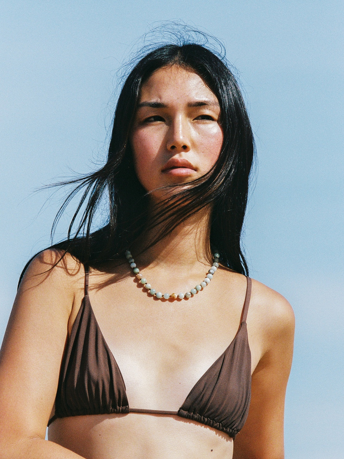 Eve Necklace // Amazonite Silver
