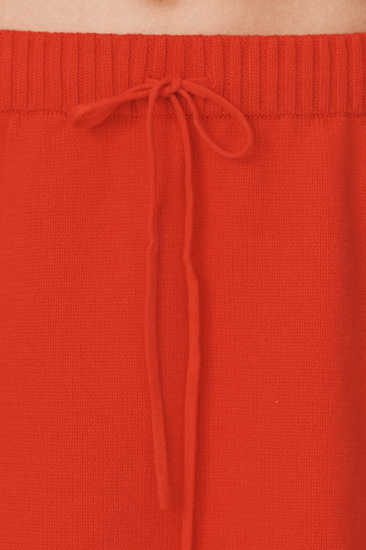 Alma Knit Mini Skirt // Aperol Red