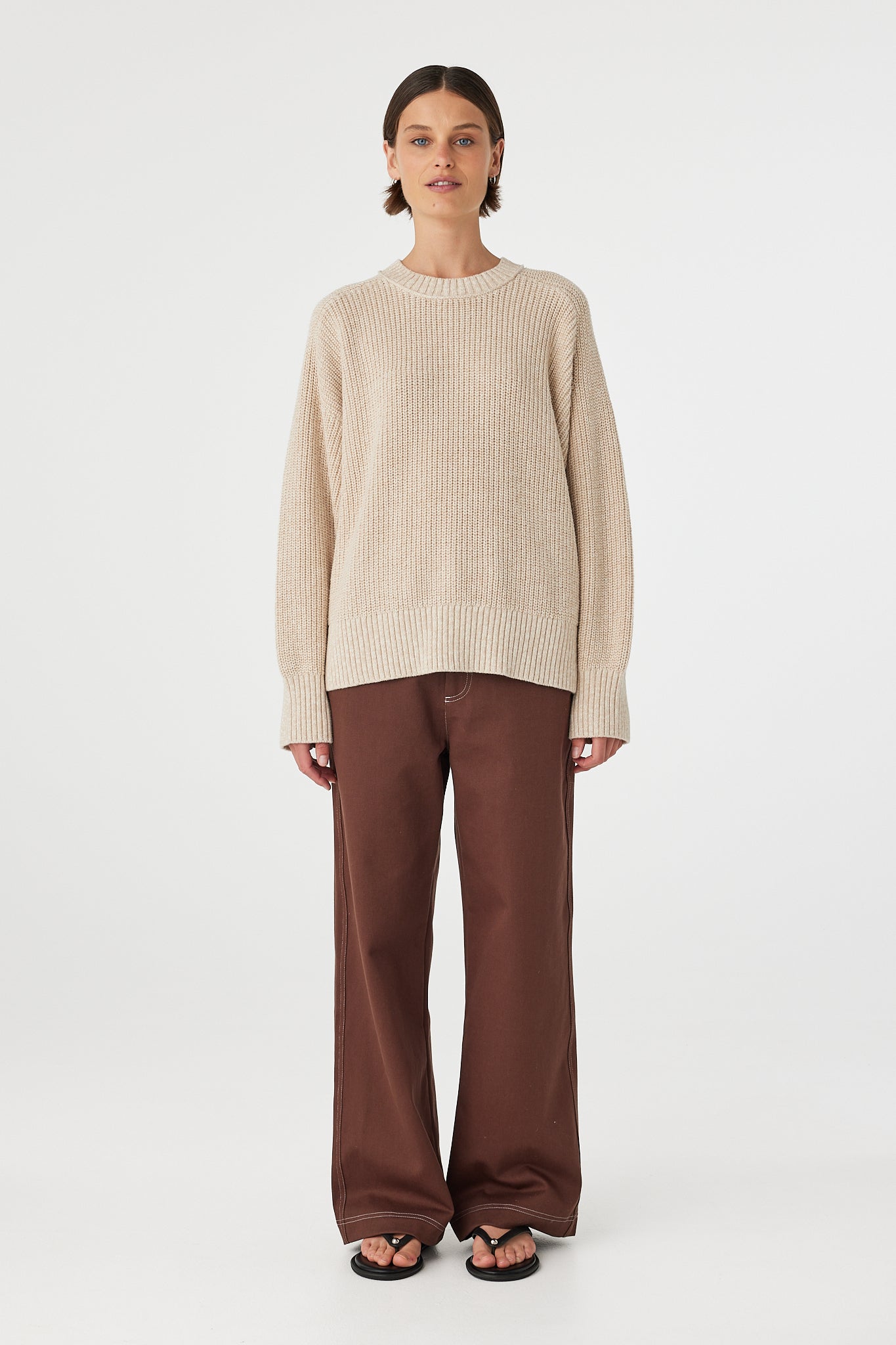 Solene Sweater // Cream &amp; Sand
