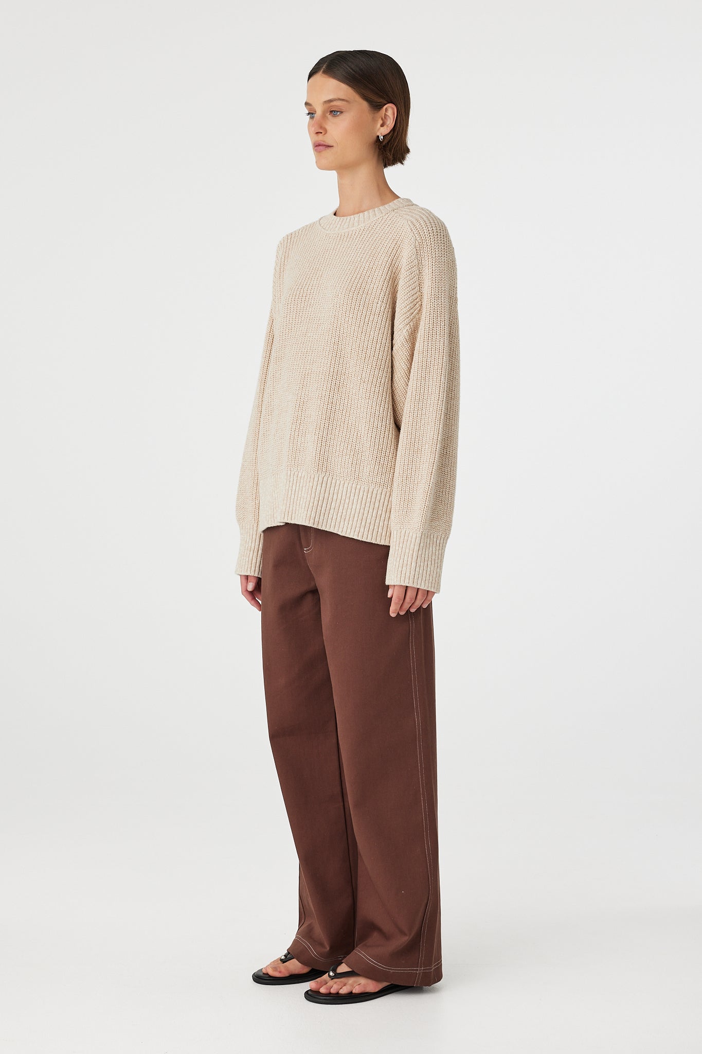 Solene Sweater // Cream &amp; Sand