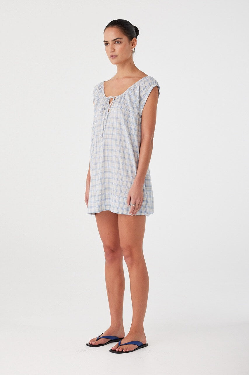 Camille Dress // Blue Check