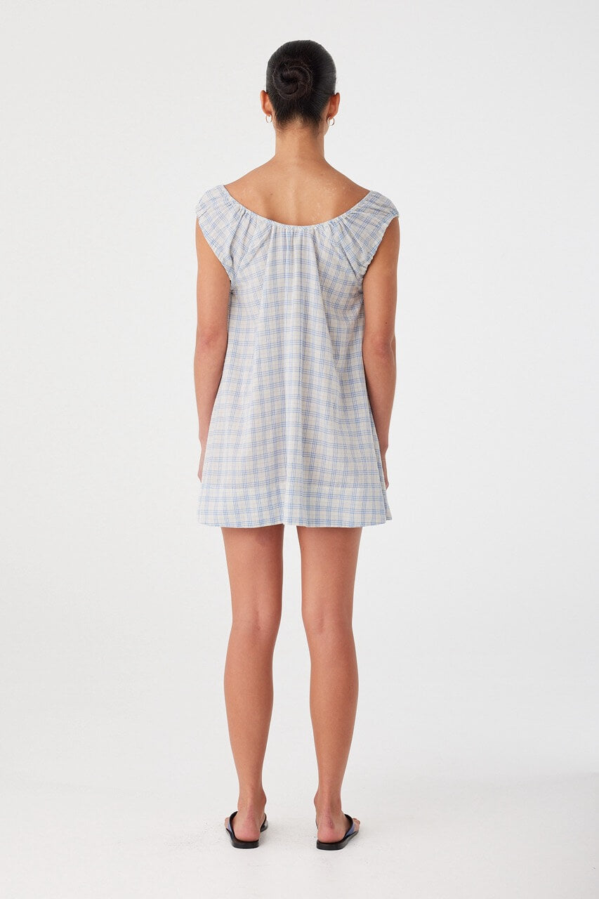 Camille Dress // Blue Check