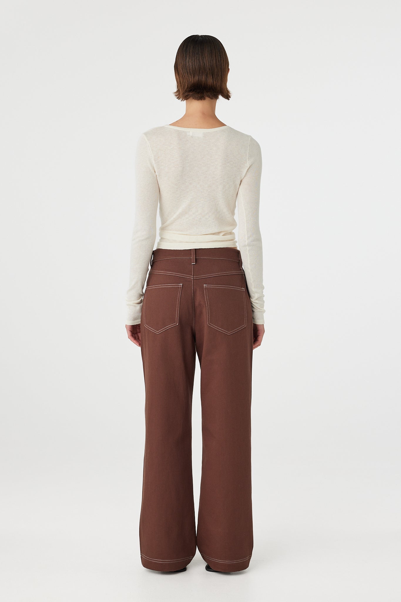 Aston Long Sleeve Top // Cream