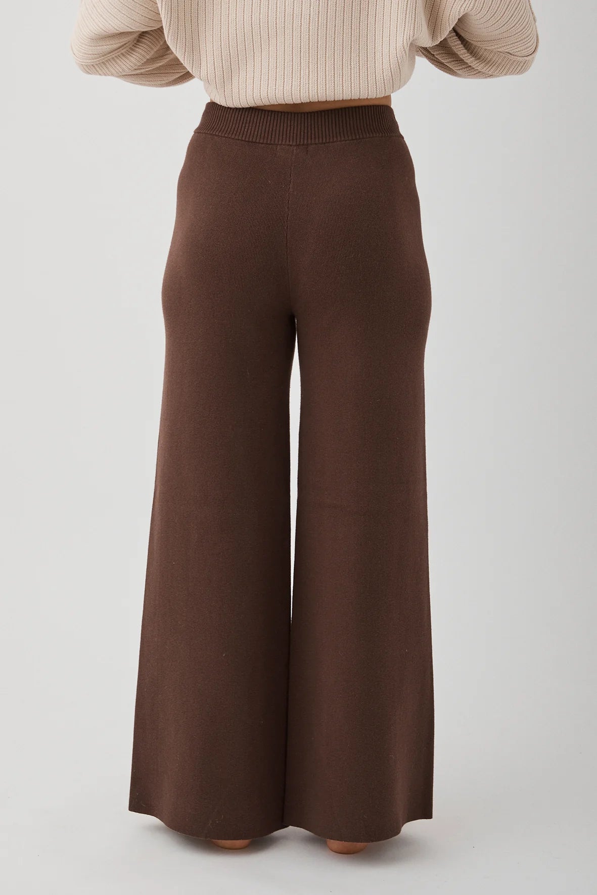 Harriet Organic Knit Pants // Chocolate