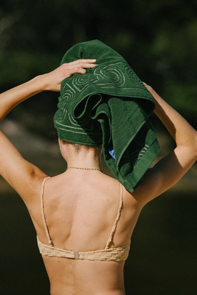 Cyclades Towel // Olive