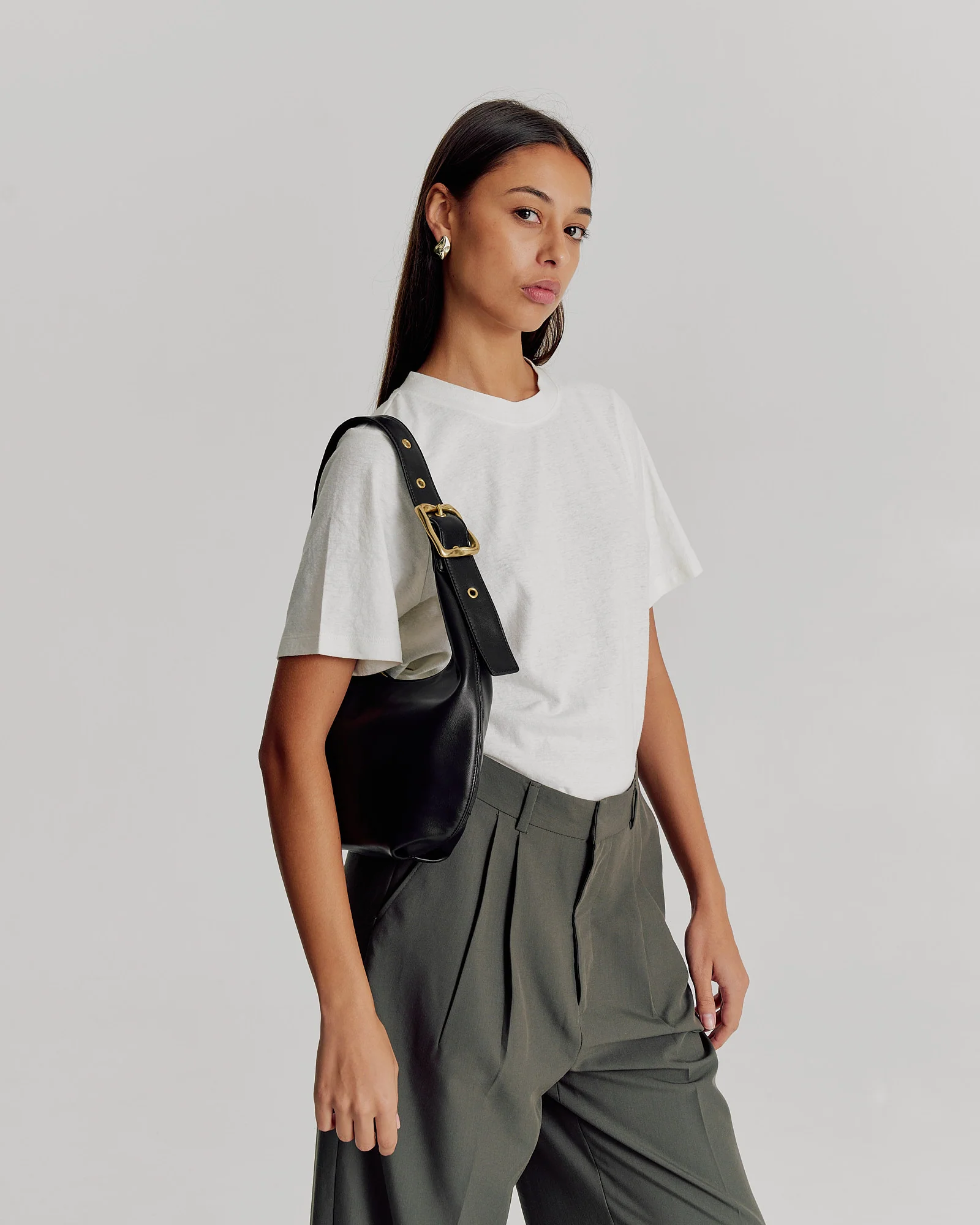 Everyday Croissant Bag // Black