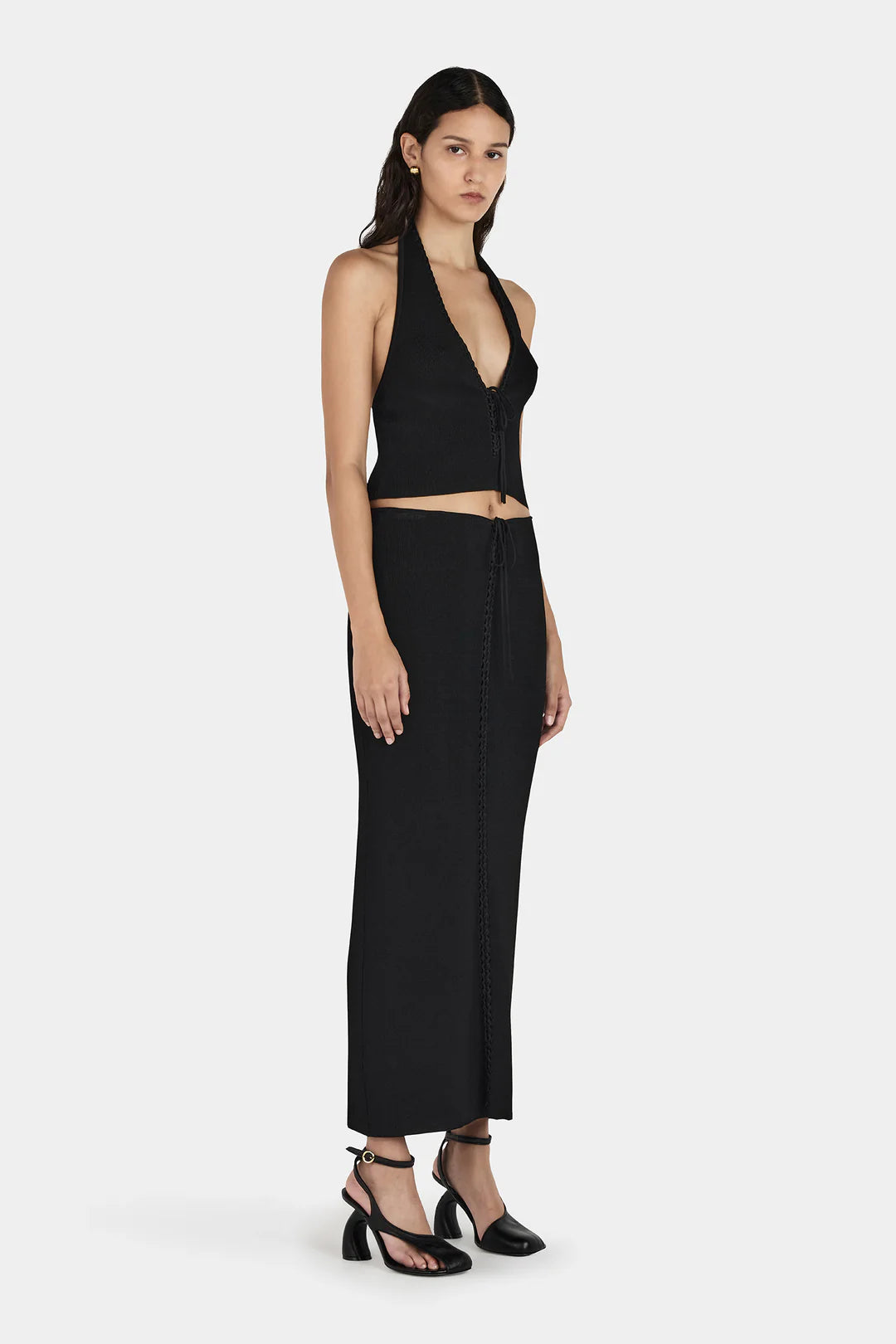 Ciao Knit Halter //Black