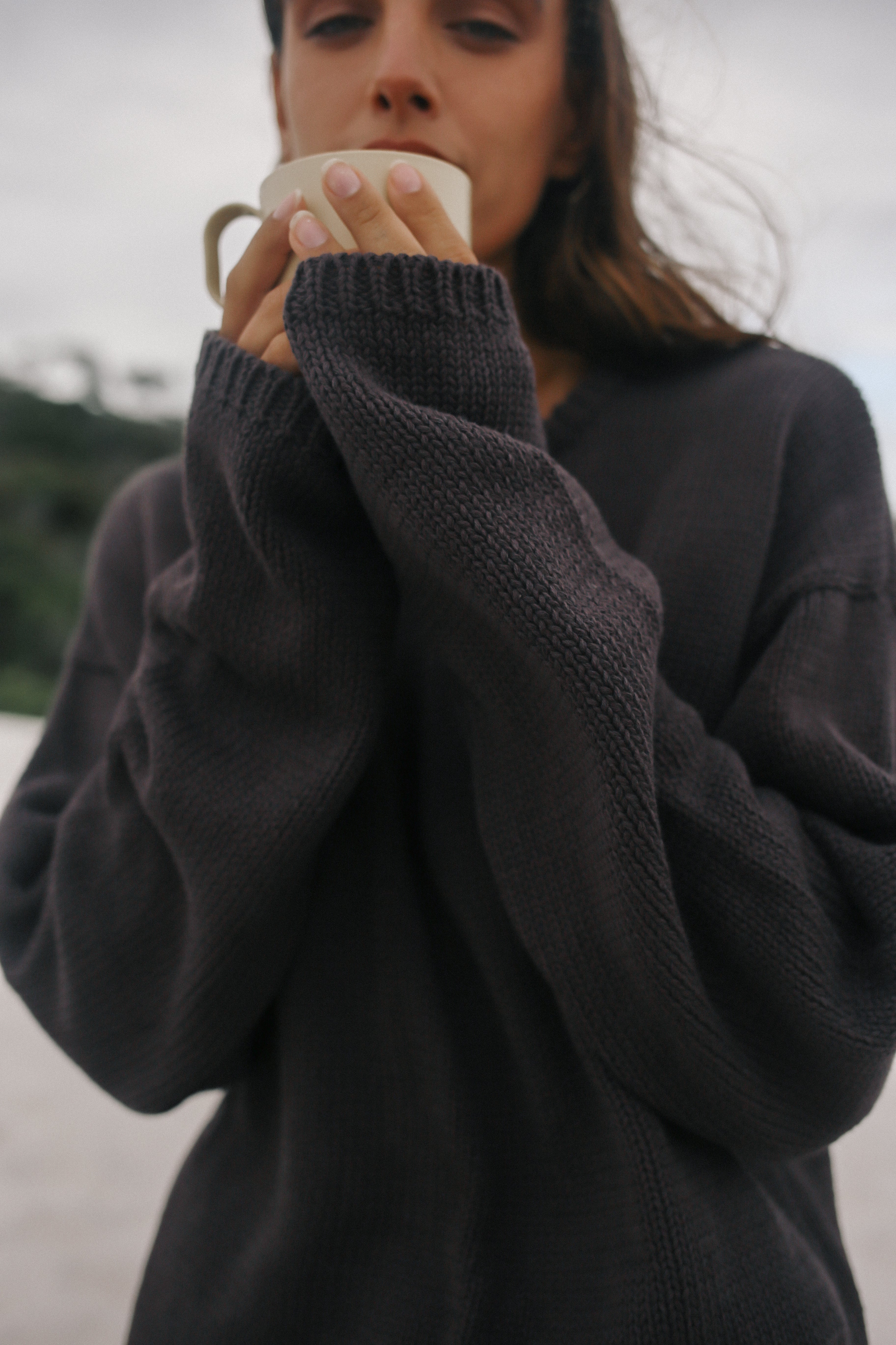 Lucia Knit Jumper // Chocolate