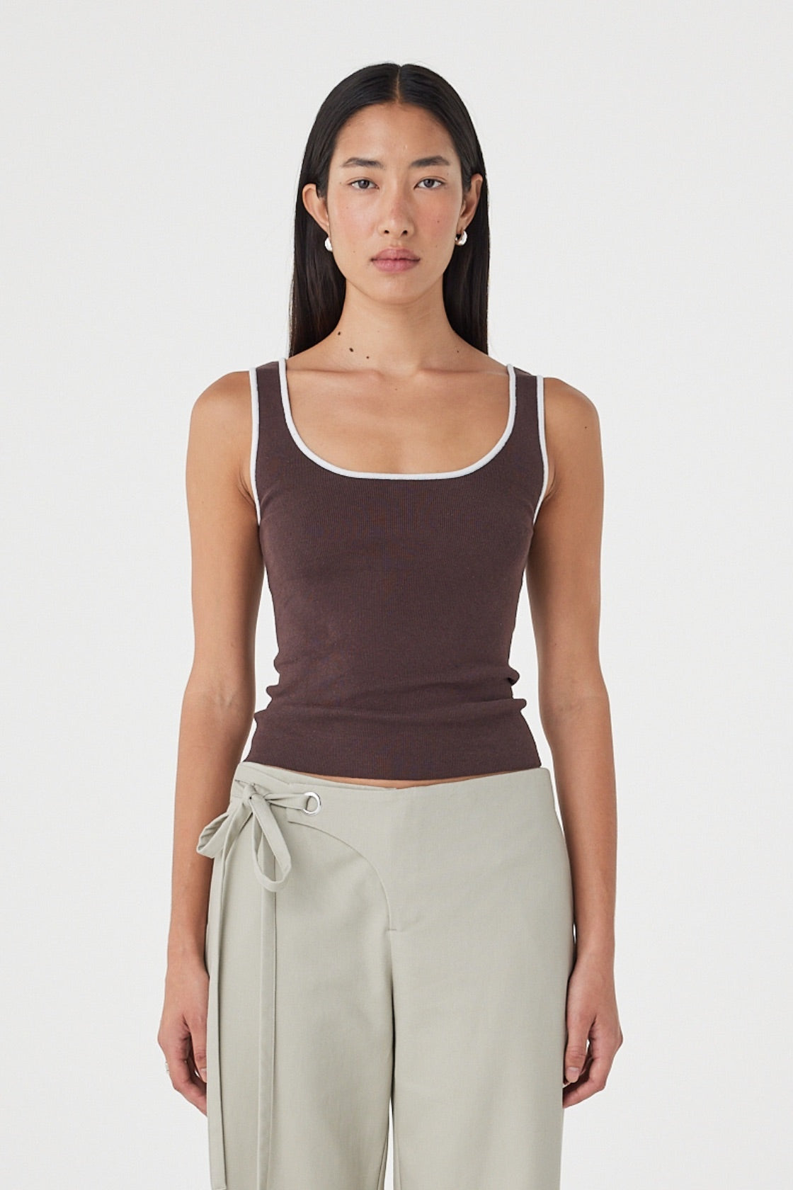 Kaya Tank // Espresso &amp; Cream