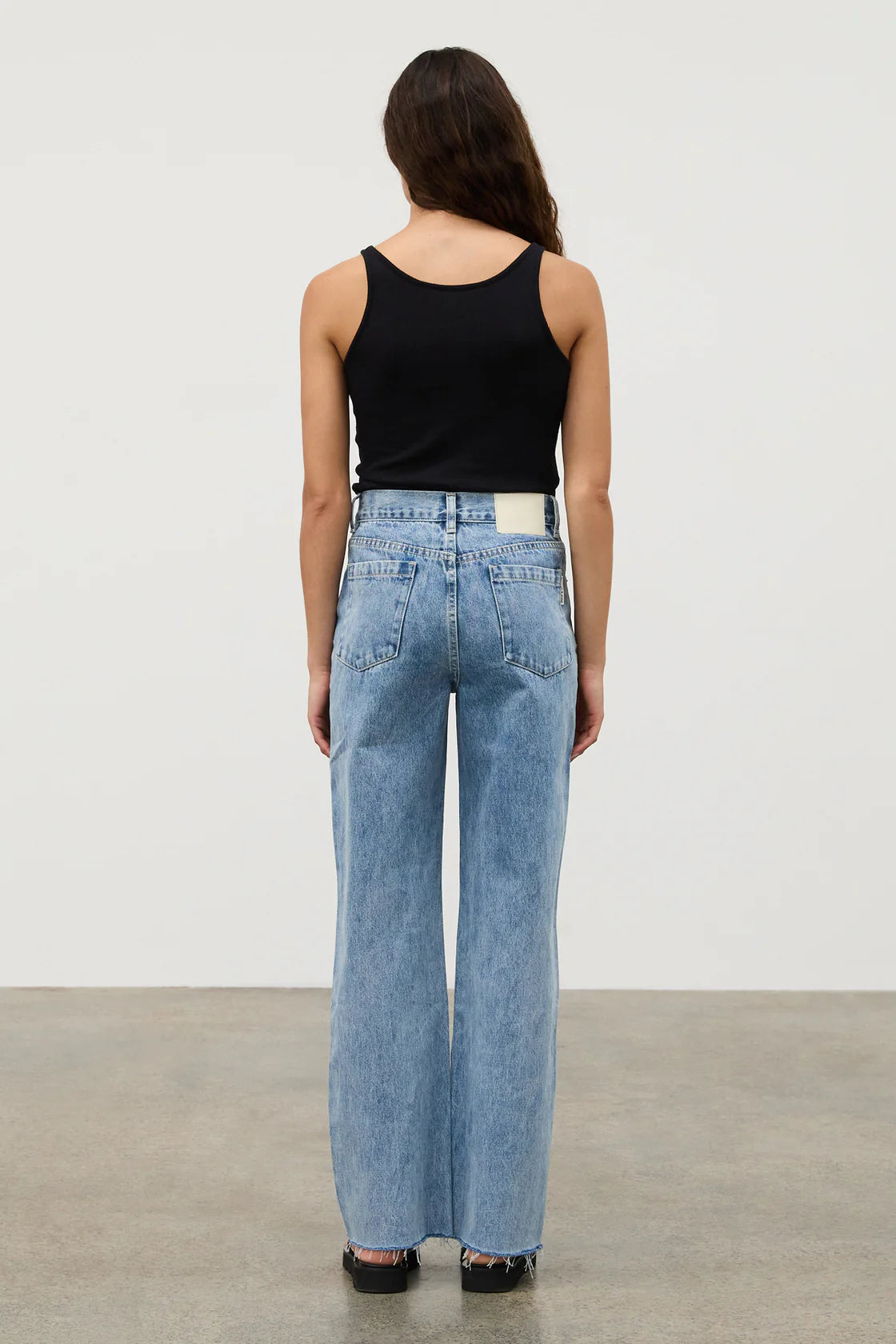 Recycled Cotton Mid Rise Jean // Mid Blue