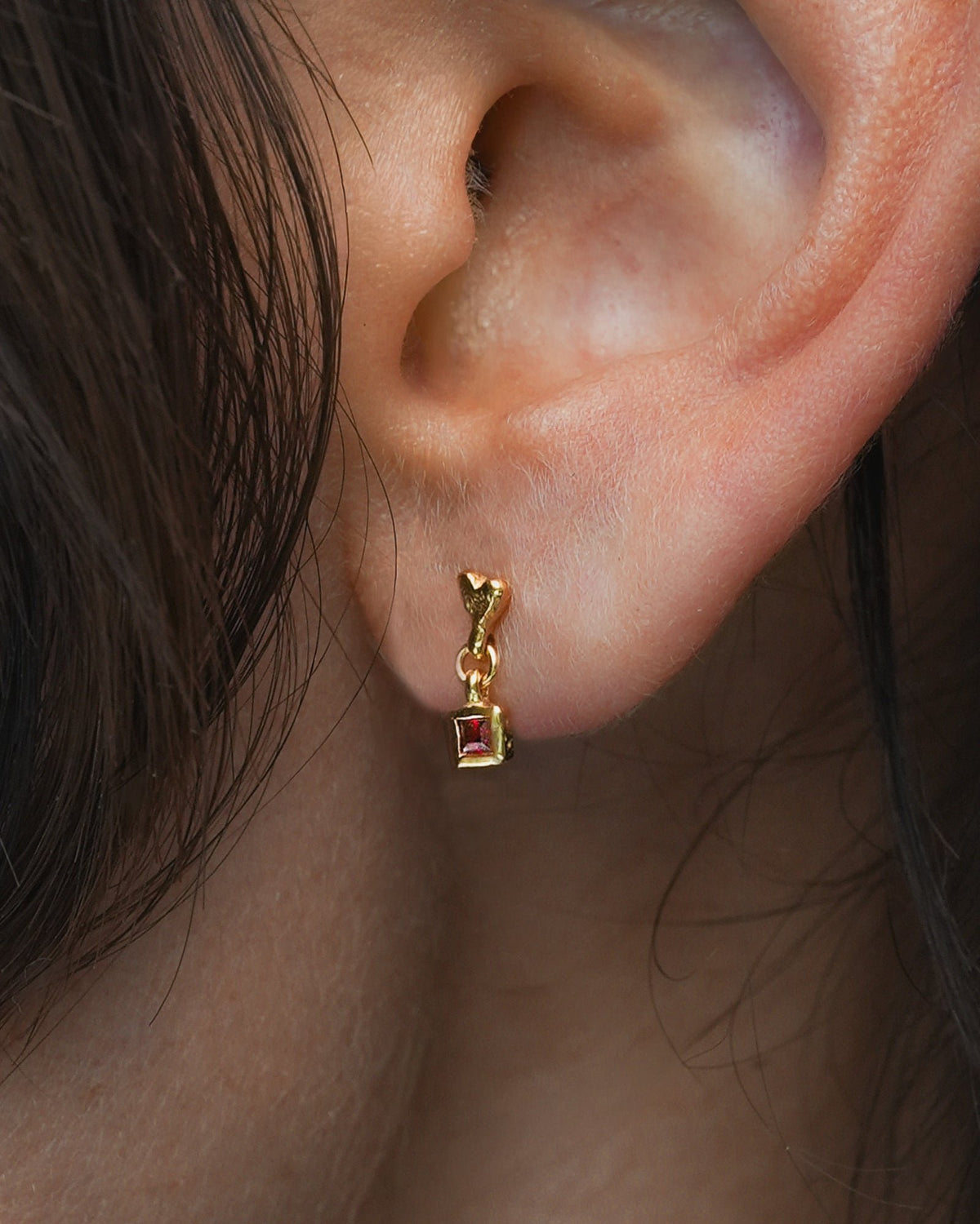 Eros Drop Studs // Gold Vermeil
