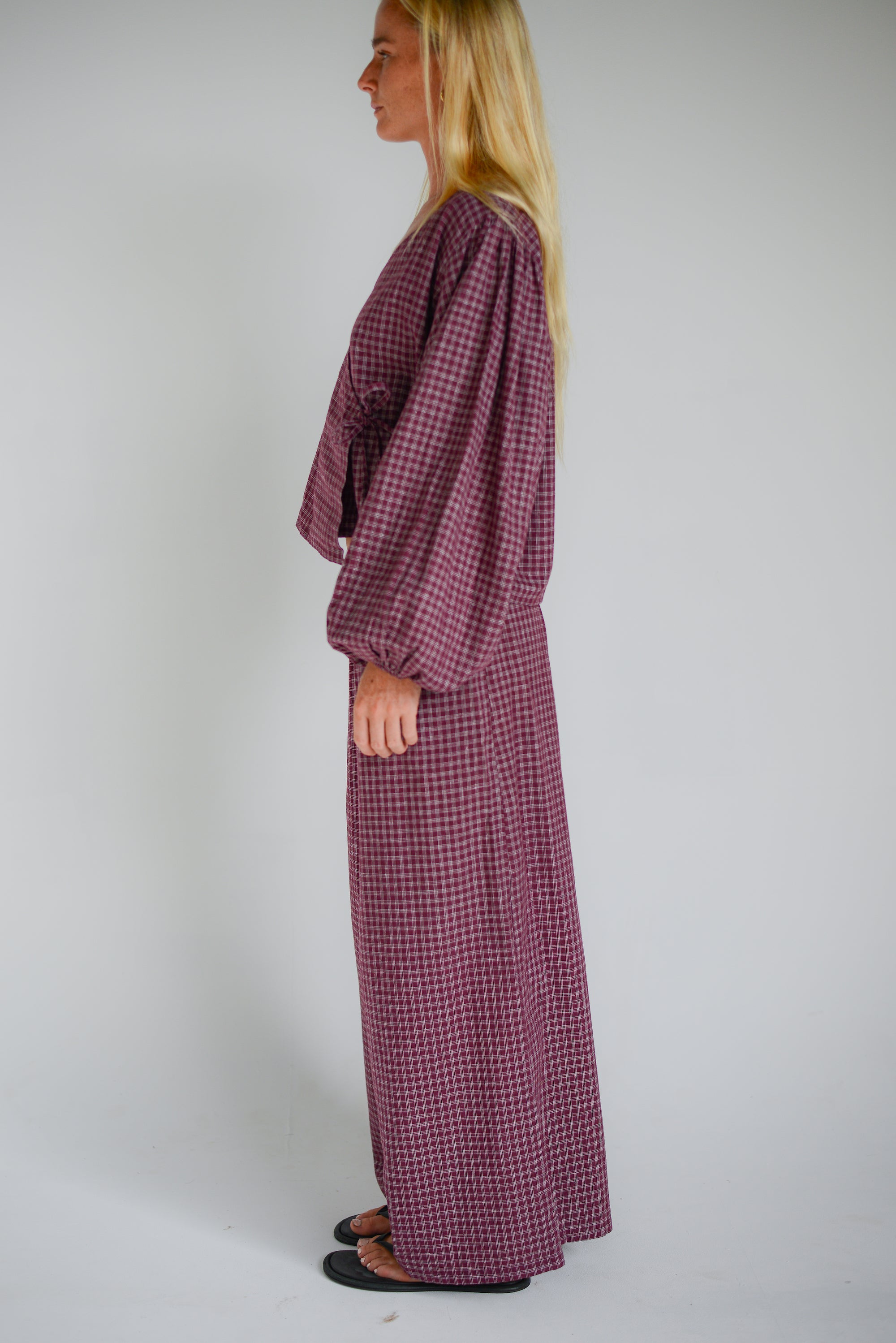 Ivy Pant // Fig Hemp Check