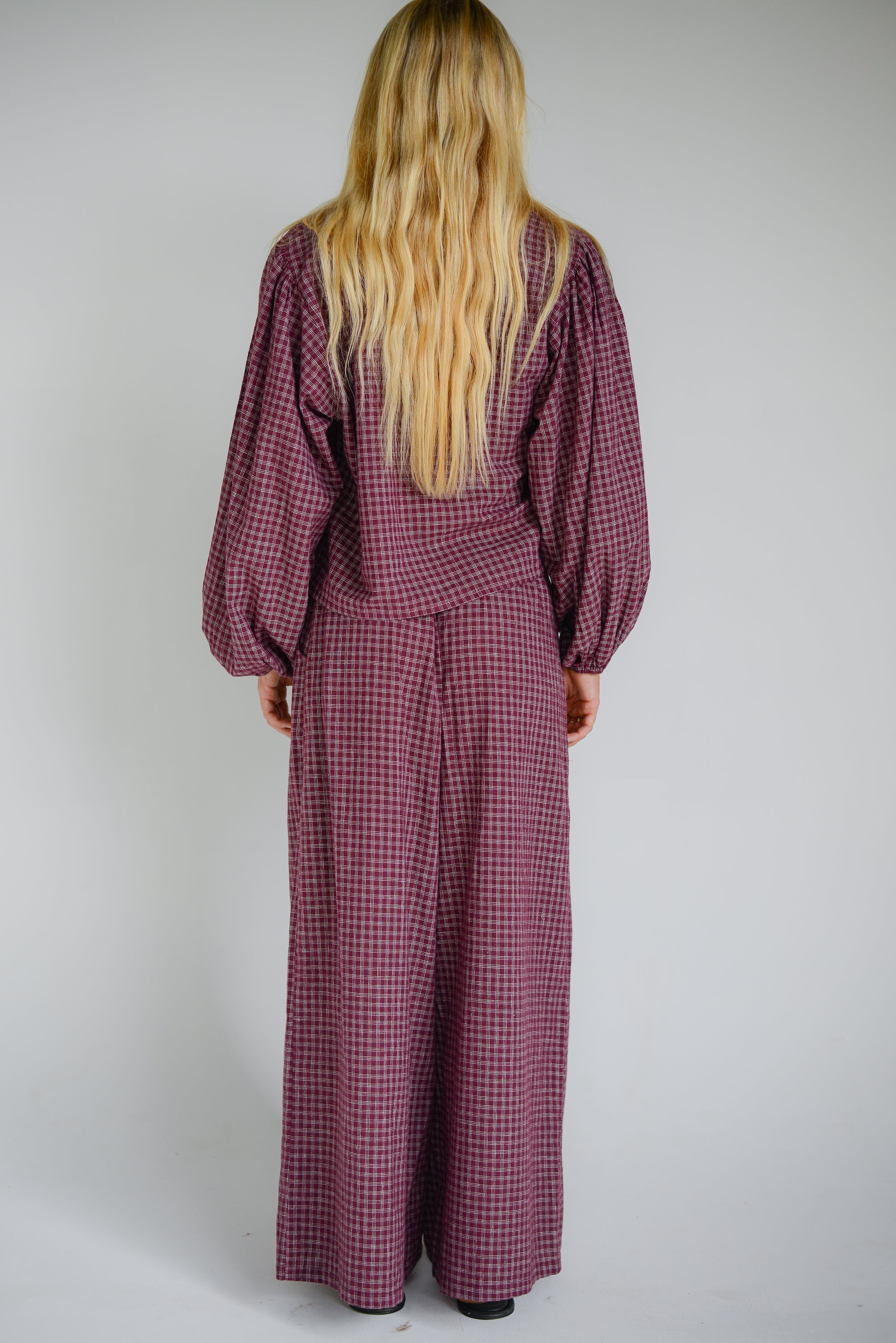 Ivy Pant // Fig Hemp Check