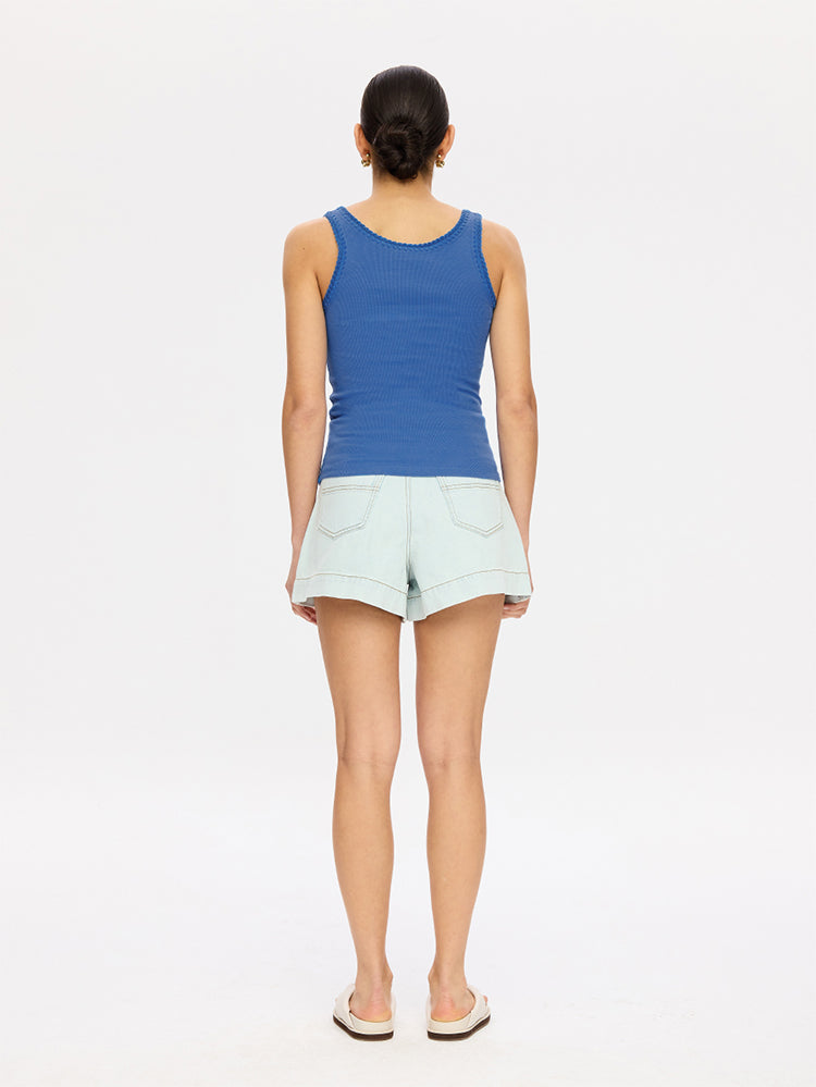 Tallulah Scoop Tank // Cobalt