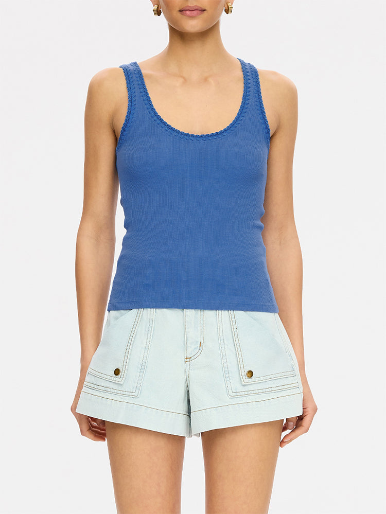 Tallulah Scoop Tank // Cobalt