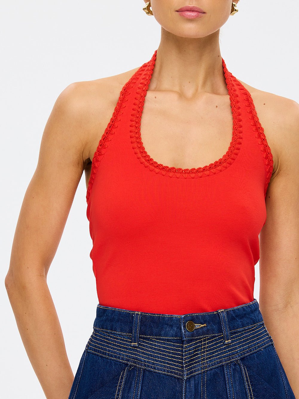 Rhea Halter Top // Chilli