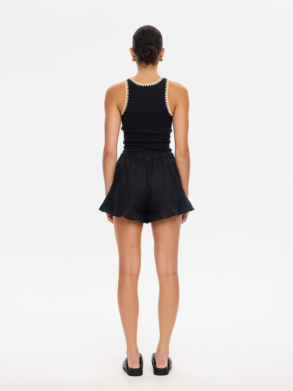 Tallulah Spliced Tank // Black Cream