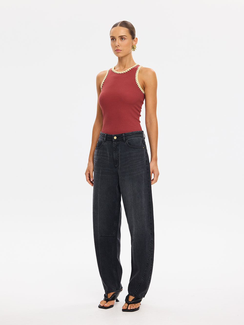 Tallulah Spliced Tank // Brick
